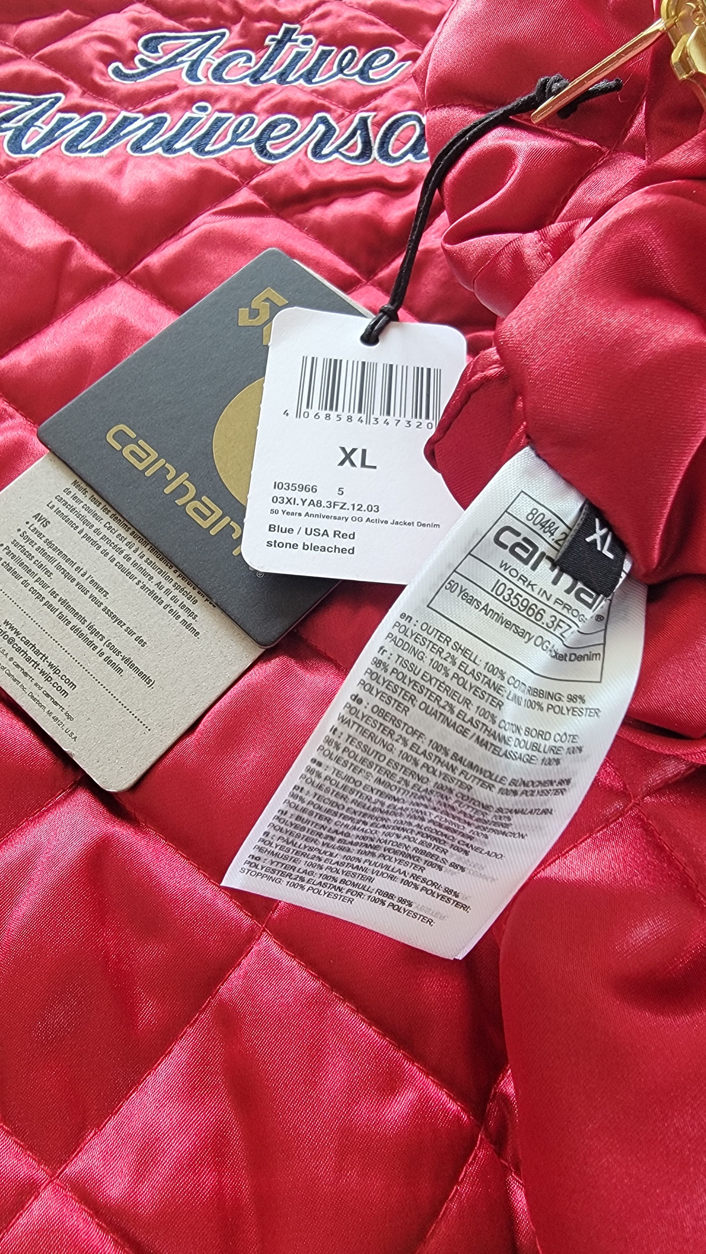 Carhartt Wip CARHARTT WIP - OG Active Jacket 50th Edition Denim - XL Size US XL / EU 56 / 4 - 6 Thumbnail
