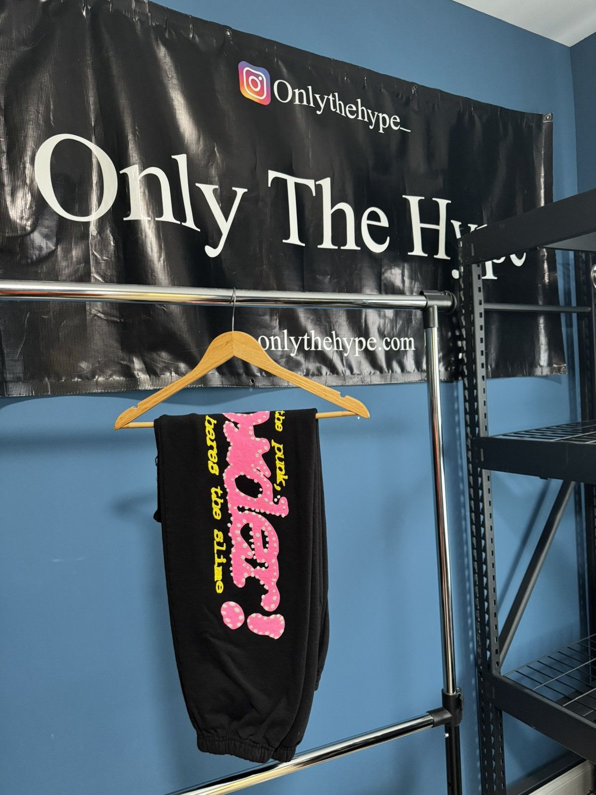 Sp5der pink v2 sweatpants