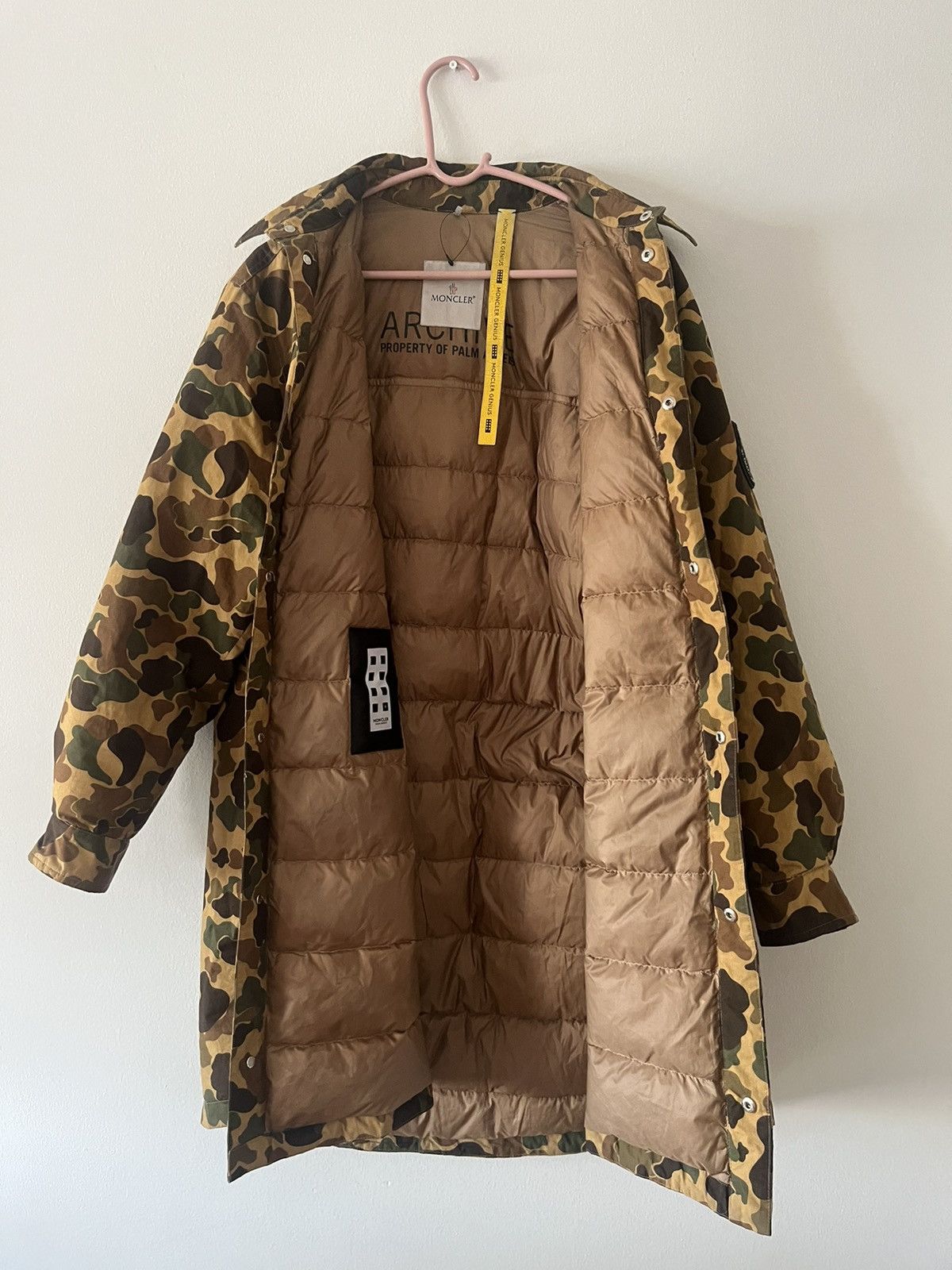 Moncler × Palm Angels Moncler x Palm Angels Tallac Long Coat Parka Camo Jacket S Size US L / EU 52-54 / 3 - 12 Thumbnail