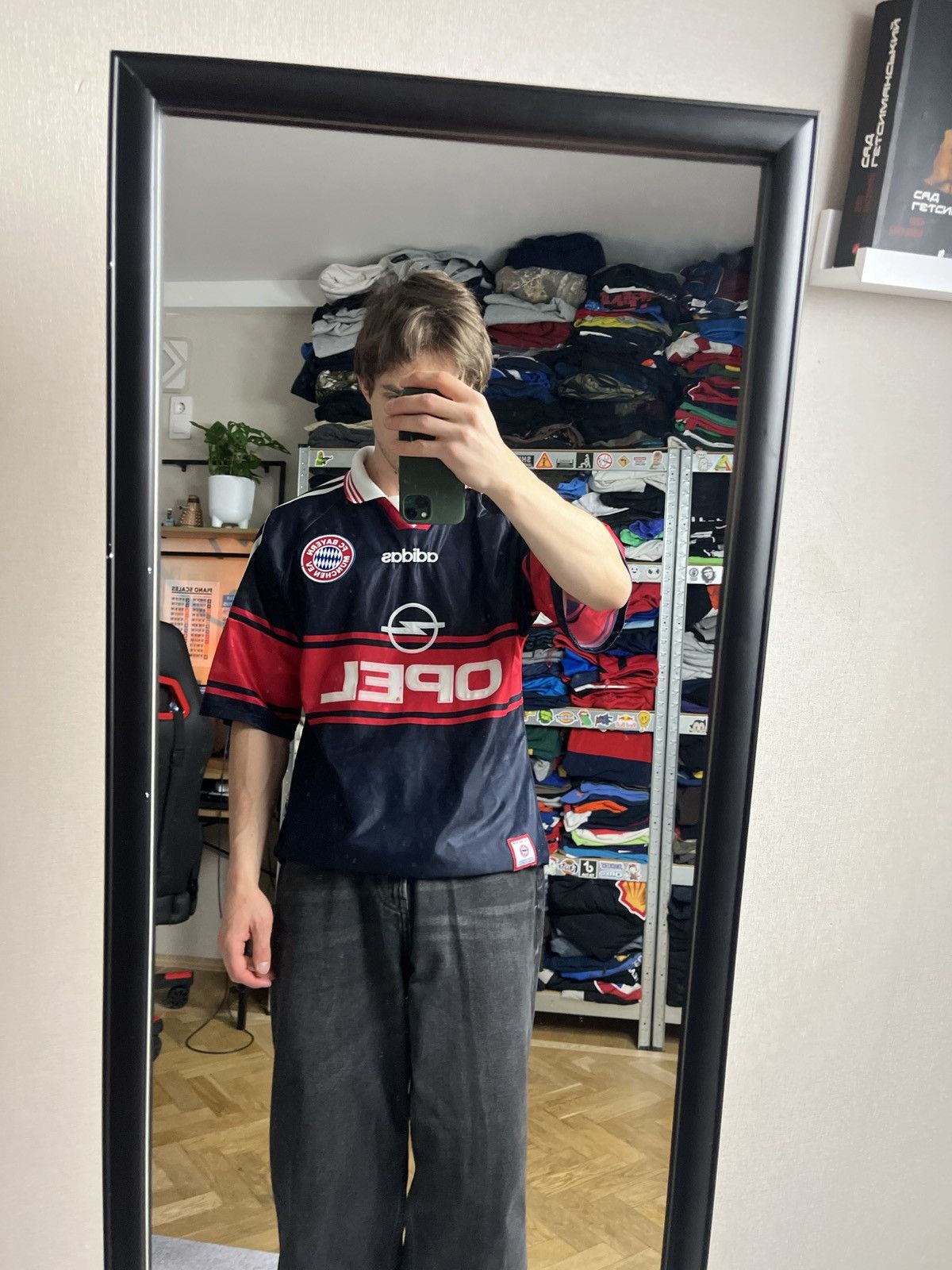 Adidas Bayern Munich Munchen 1997/99 Home Soccer Jersey #14 Basler Size US L / EU 52-54 / 3 - 2 Thumbnail