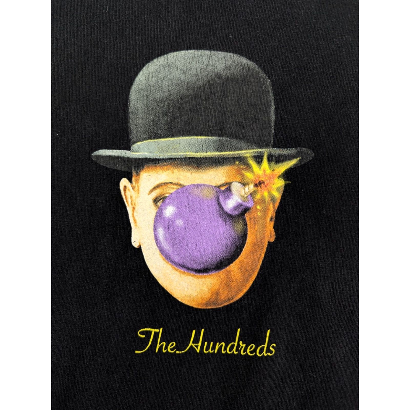 The Hundreds The Hundreds Tee Black Man in bowler hat Logo T-Shirt M Men Crew Neck Short Sleeve Cotton Size US M / EU 48-50 / 2 - 2 Thumbnail