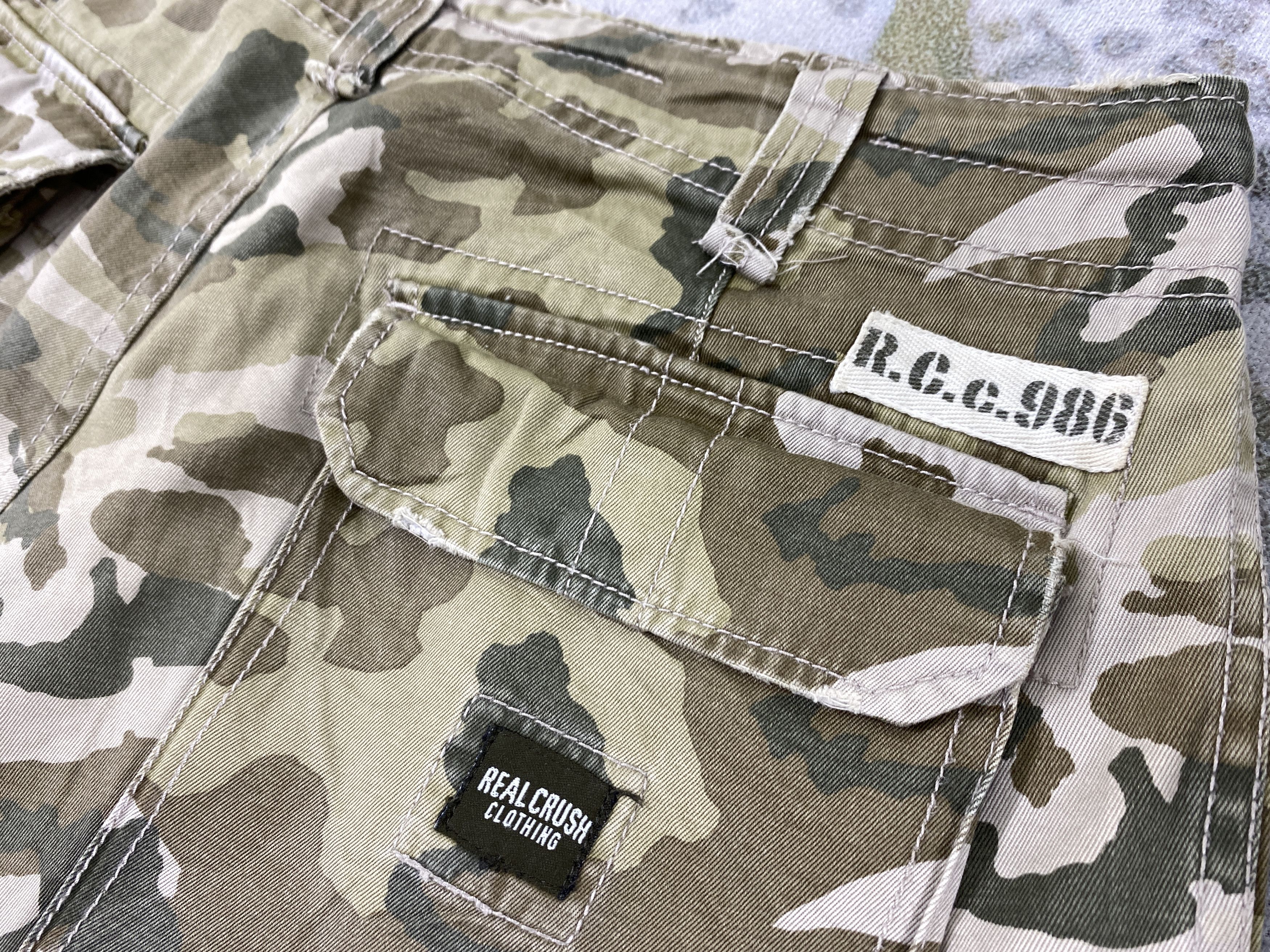 Japanese Brand Real Crush Clothing Camo Cargo Pants -CP304 Size US 32 / EU 48 - 10 Thumbnail
