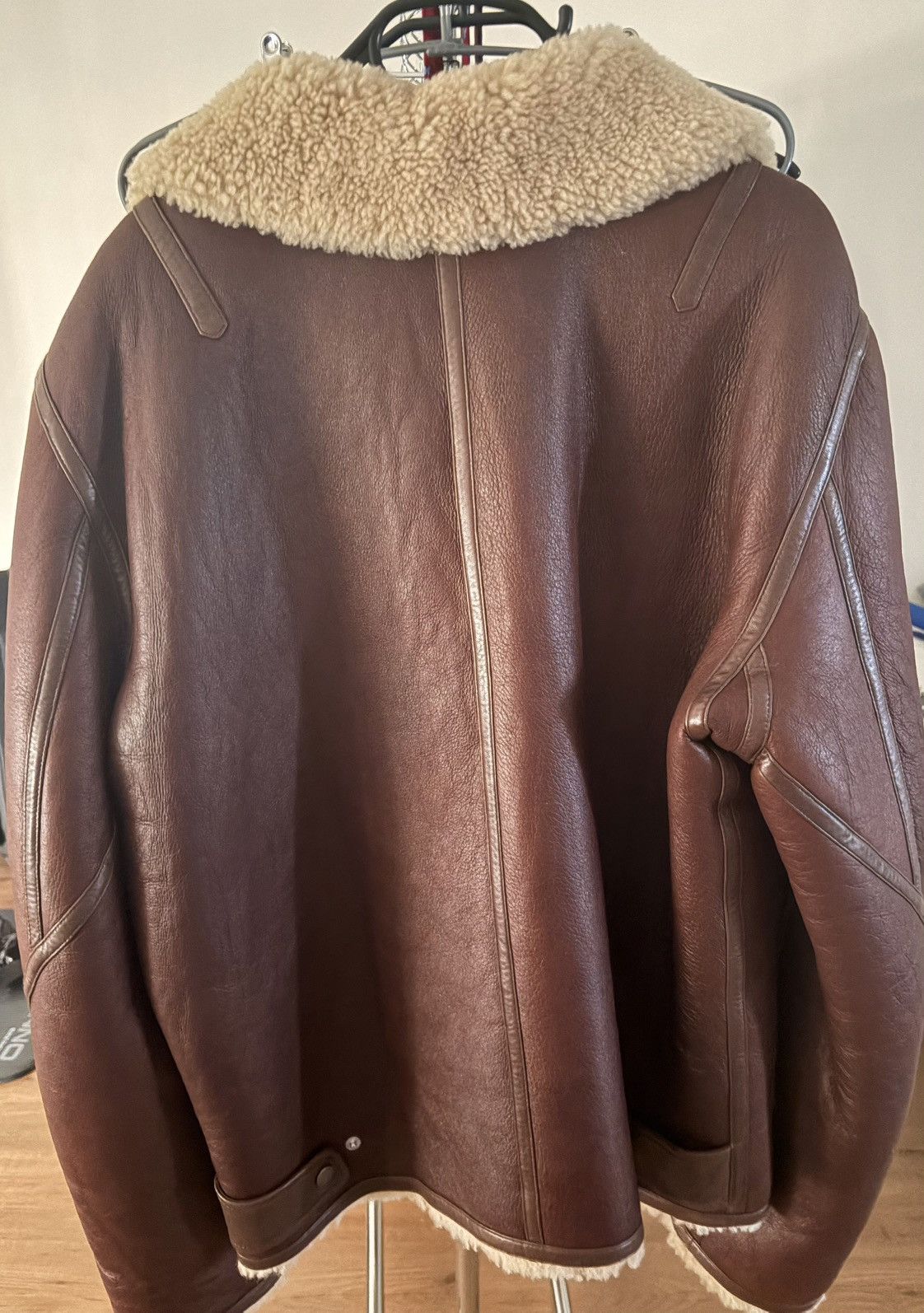 Rag & Bone Rag & Bone Brown Lamb Shearling Leather Jacket - Winter Coat Size US L / EU 52-54 / 3 - 3 Thumbnail