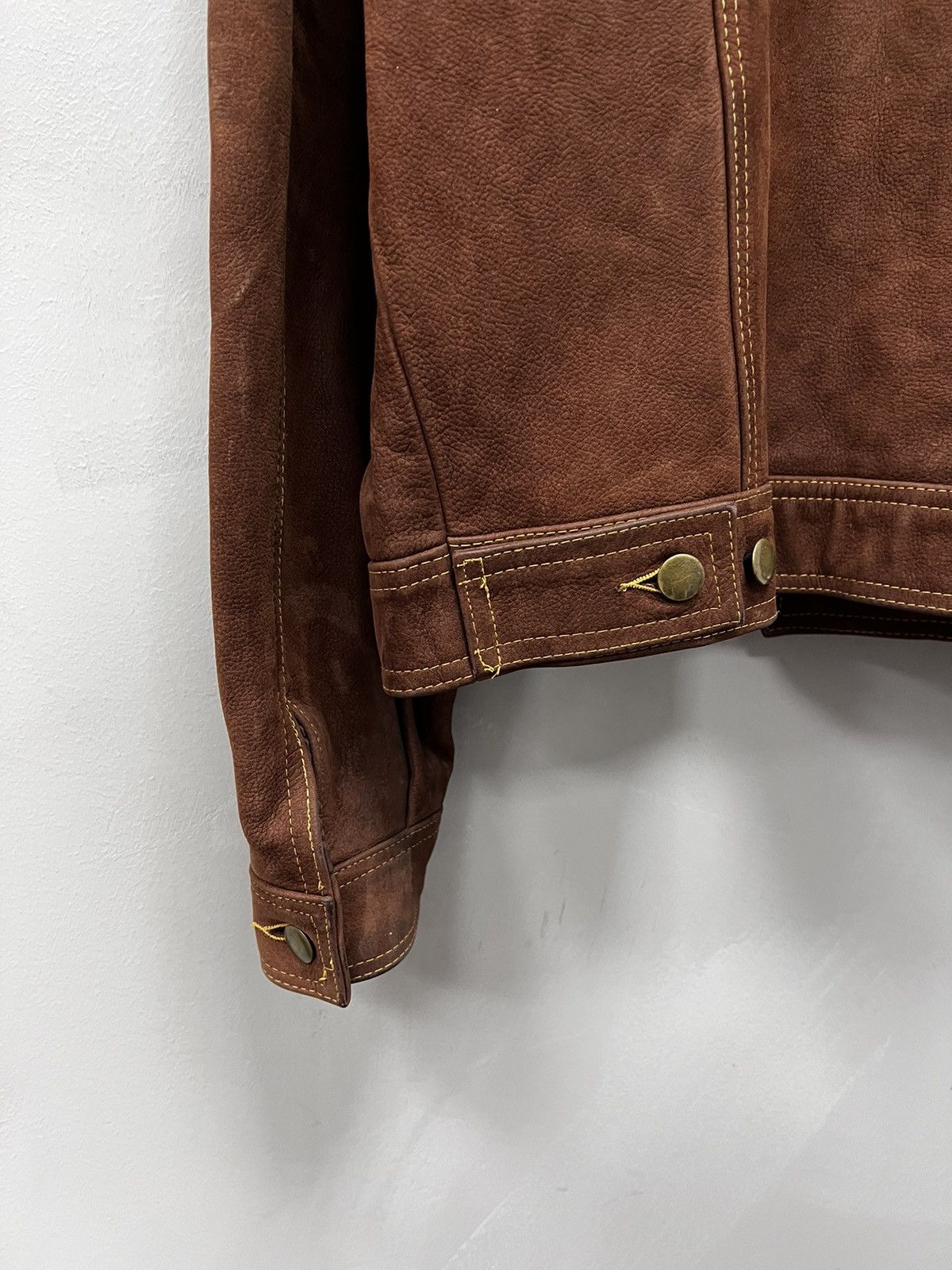 Vintage Vintage Genuine Real Leather Cropped Jacket Avant Garde Size US M / EU 48-50 / 2 - 12 Thumbnail