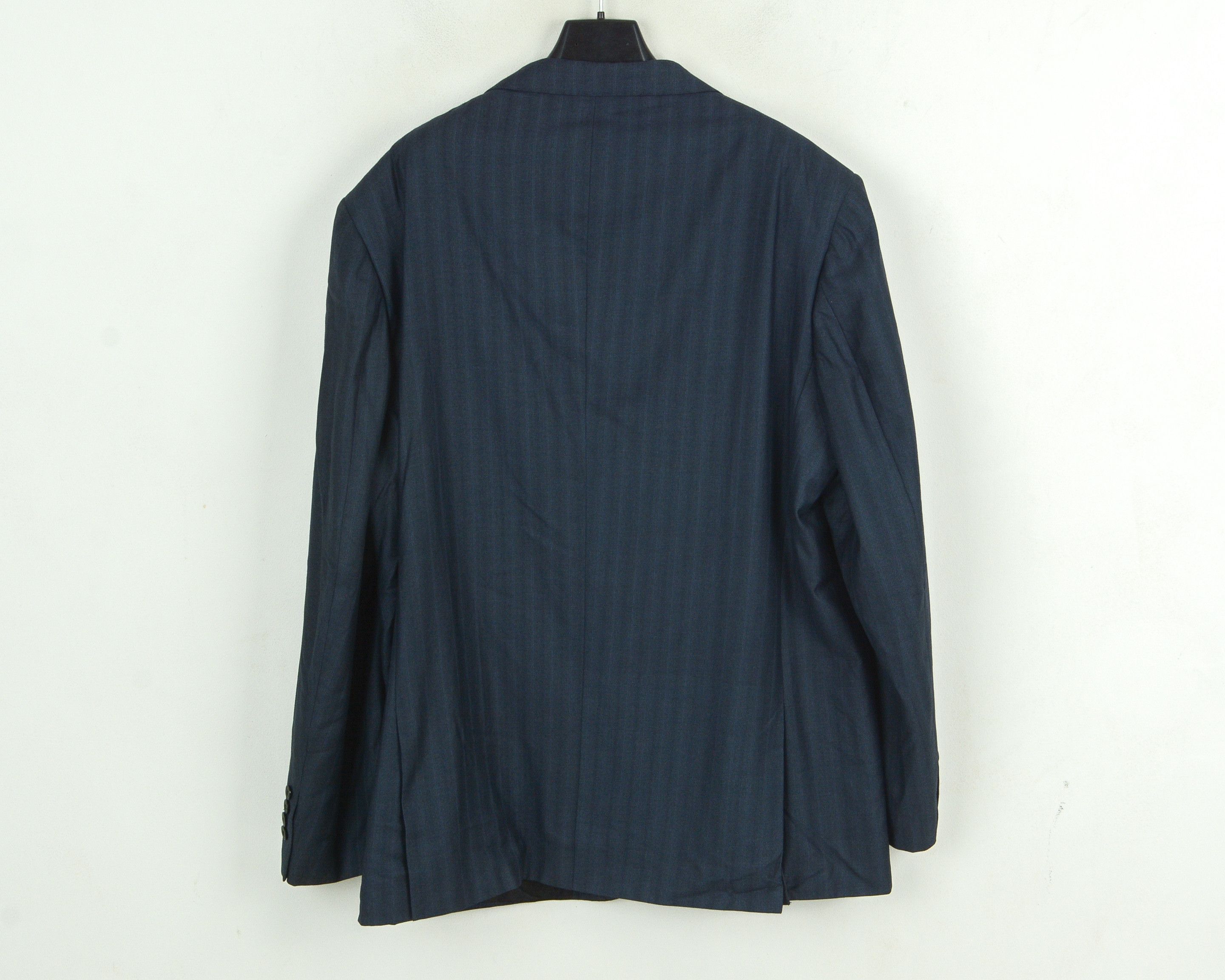 Ermenegildo Zegna × Vintage Blazer UK 46 US Jacket Striped Suit EU 56 Sport Coat XL Size 46R - 4 Thumbnail