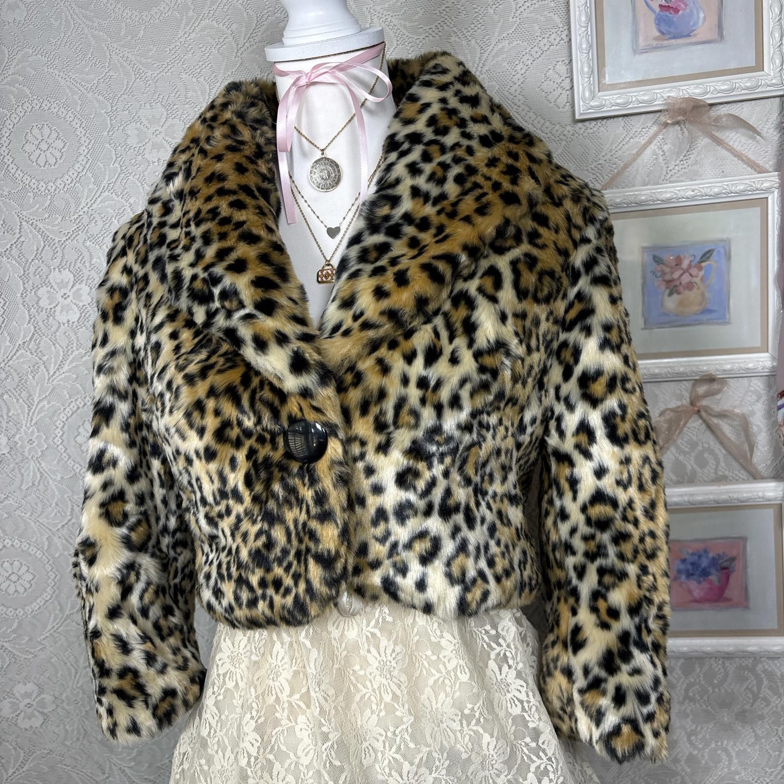Other vintage cheetah print fur jacket Size S / US 4 / IT 40 - 4 Thumbnail