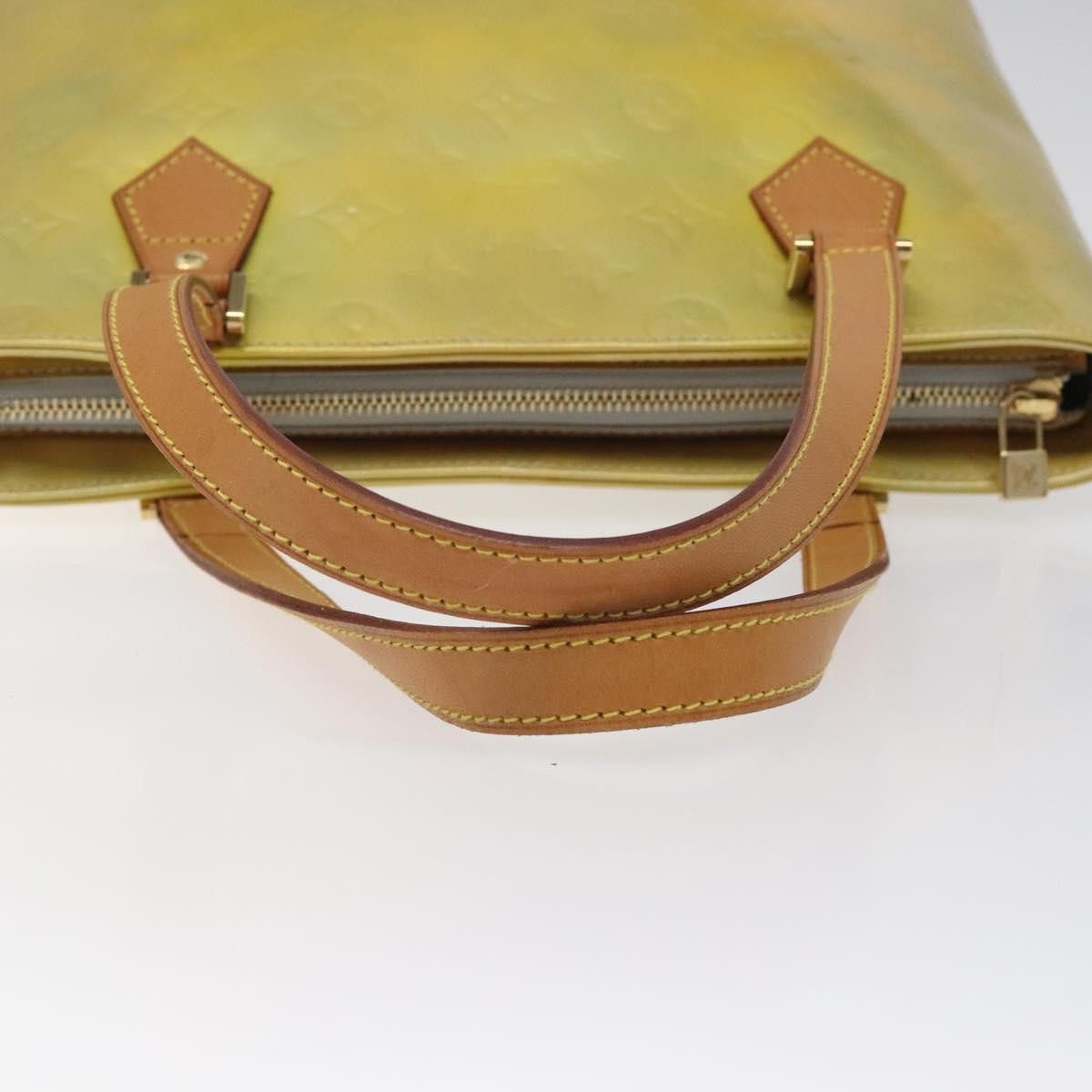 Louis Vuitton LOUIS VUITTON Monogram Vernis Houston Hand Bag Gris M91053 Size ONE SIZE - 7 Thumbnail