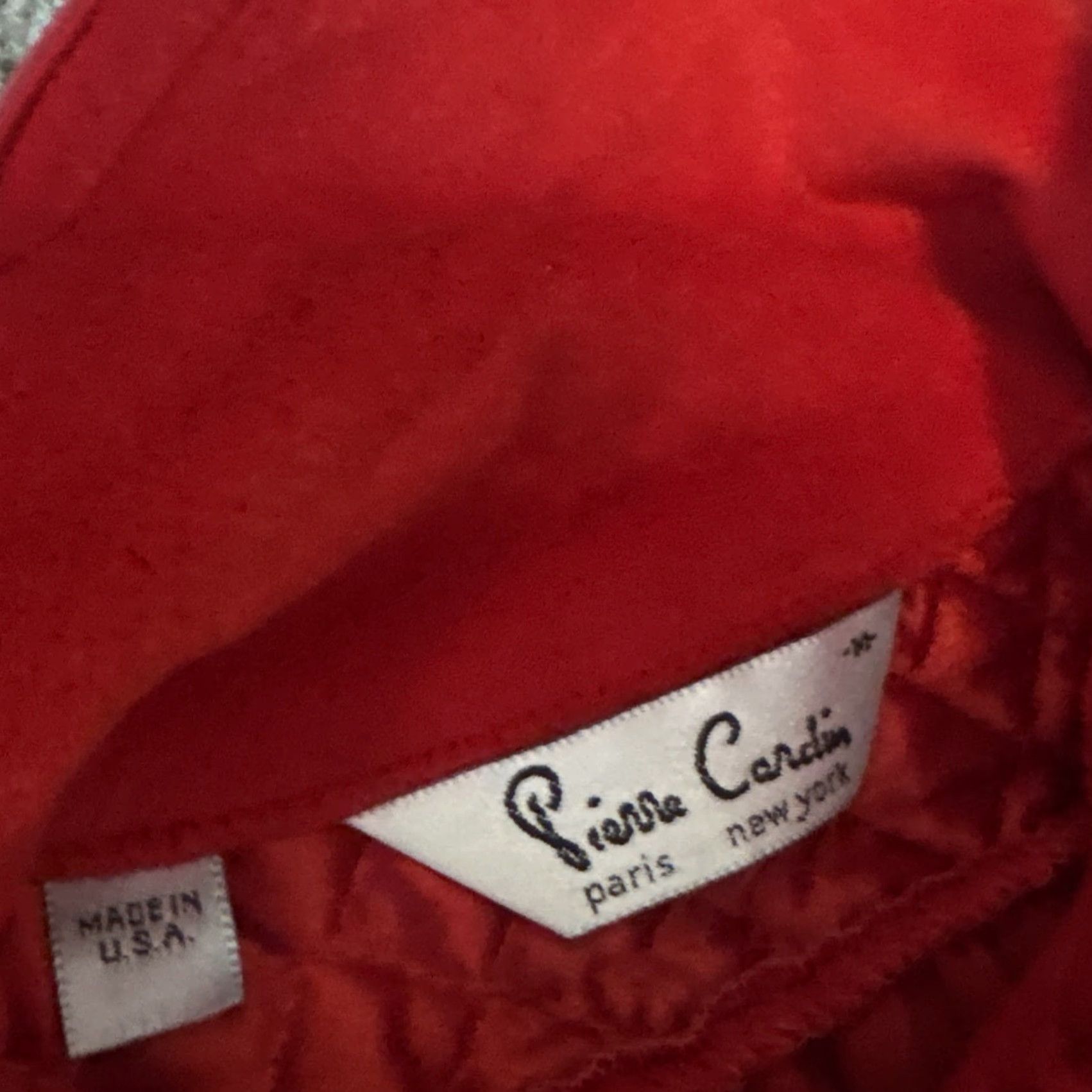 Pierre Cardin VINTAGE Pierre Cardin Nightgown Robe Red Velour Women’s Medium M Eveningwear Size ONE SIZE - 5 Thumbnail