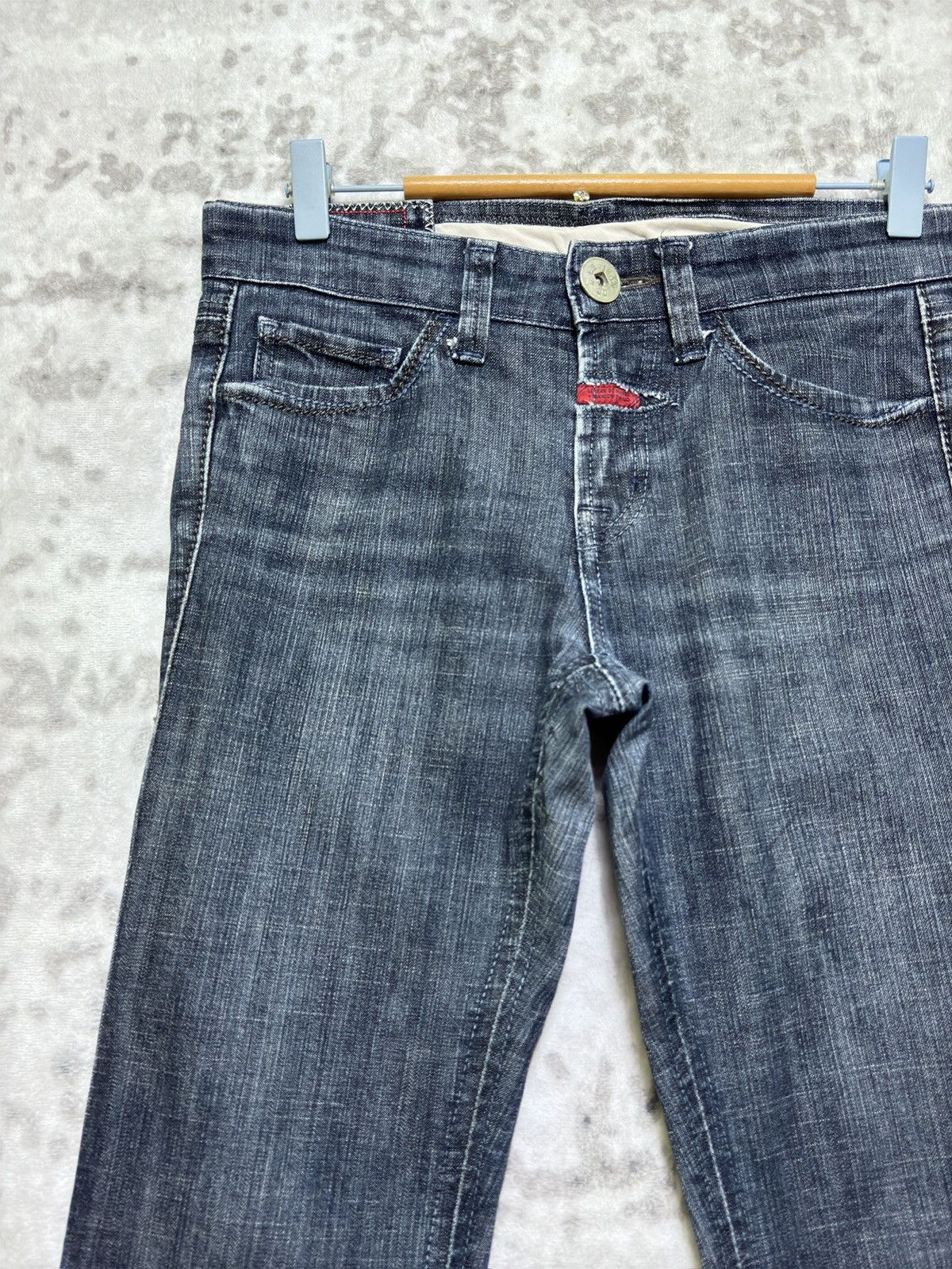 Marithe + Francois Girbaud Vintage Girbaud Y2K Skinny Denim Unique Pocket Design Size US 28 / EU 44 - 4 Thumbnail