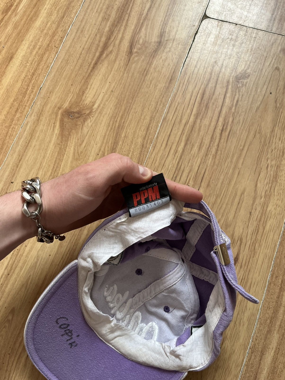 Japanese Brand × Vintage Milka Racing Cap – Distressed - Y2K Size ONE SIZE - 9 Thumbnail