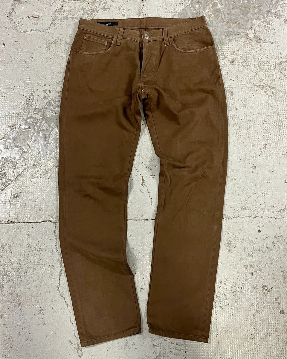 Gucci AW2009 Gucci Brown Denim Jeans Size US 32 / EU 48 - 1 Thumbnail