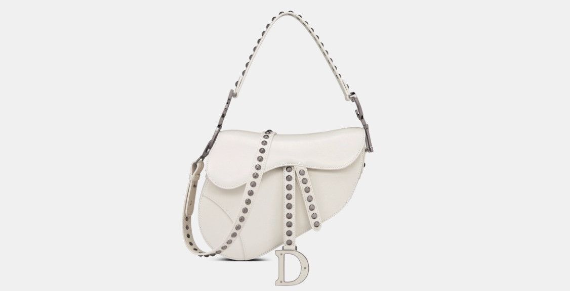 Dior o1w1db10125 Size: OS / Saddle Bag with Strap in White Size ONE SIZE - 2 Thumbnail