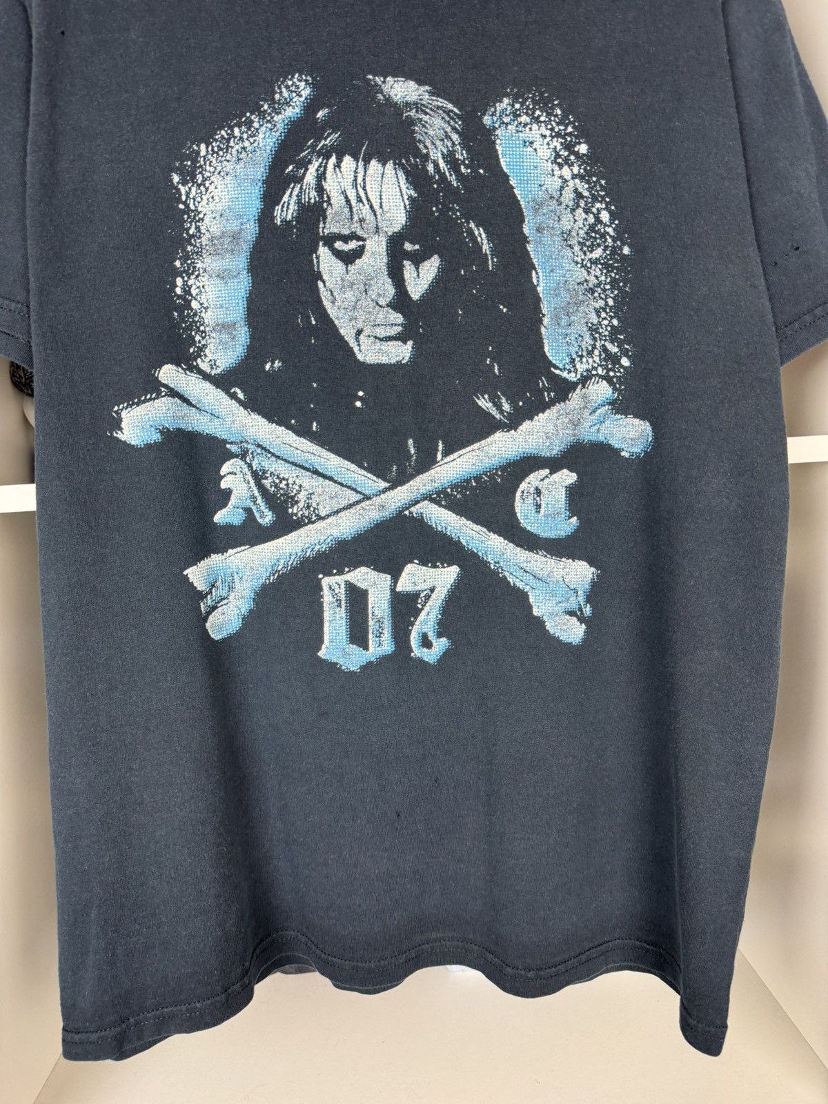 Band Tees Alice Cooper Psycho Drama Tour 2007 Distressed T-shirt Size US L / EU 52-54 / 3 - 12 Thumbnail