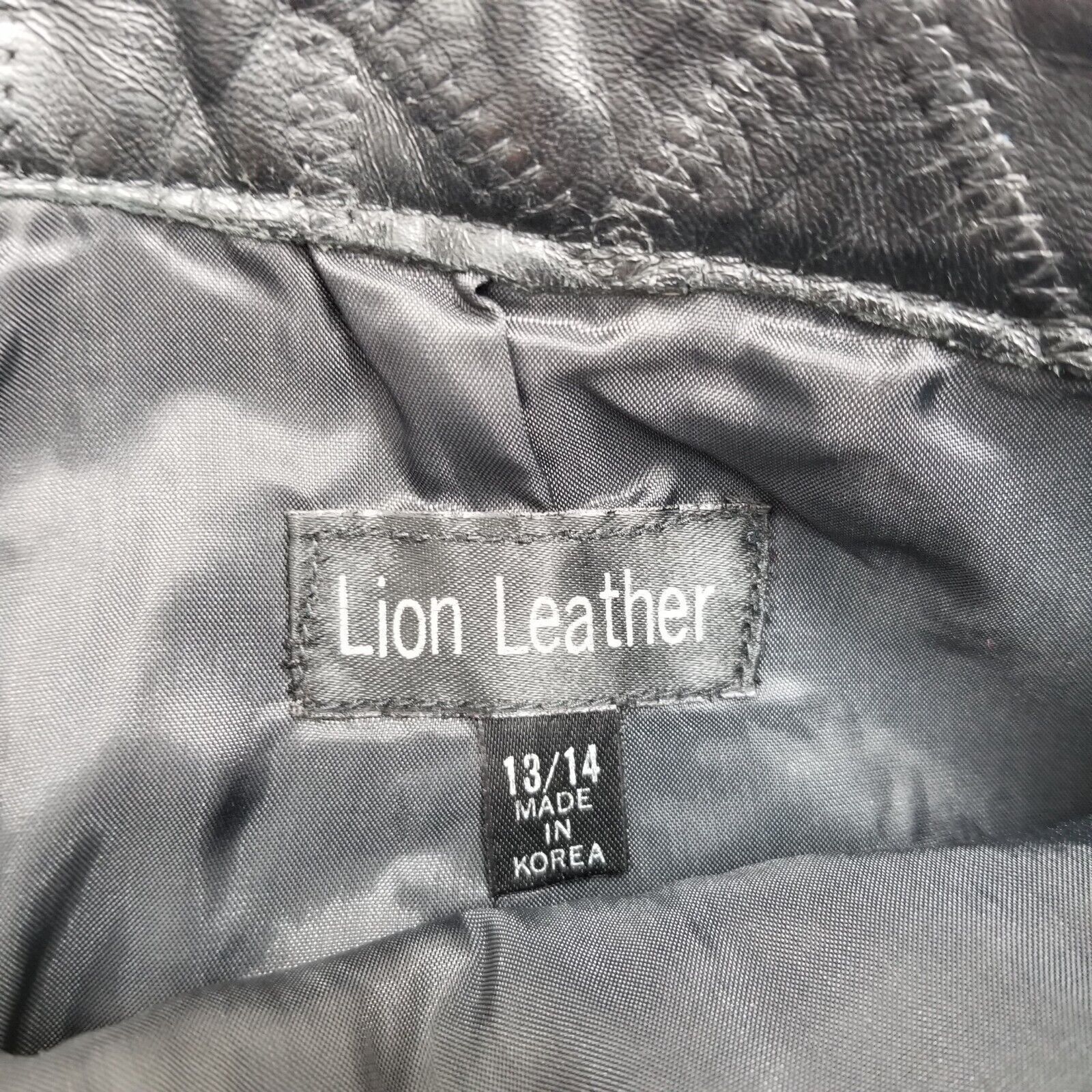 Other Lion Leather Skirt Womens 13/14 Black 29x26 Size 29" - 8 Thumbnail
