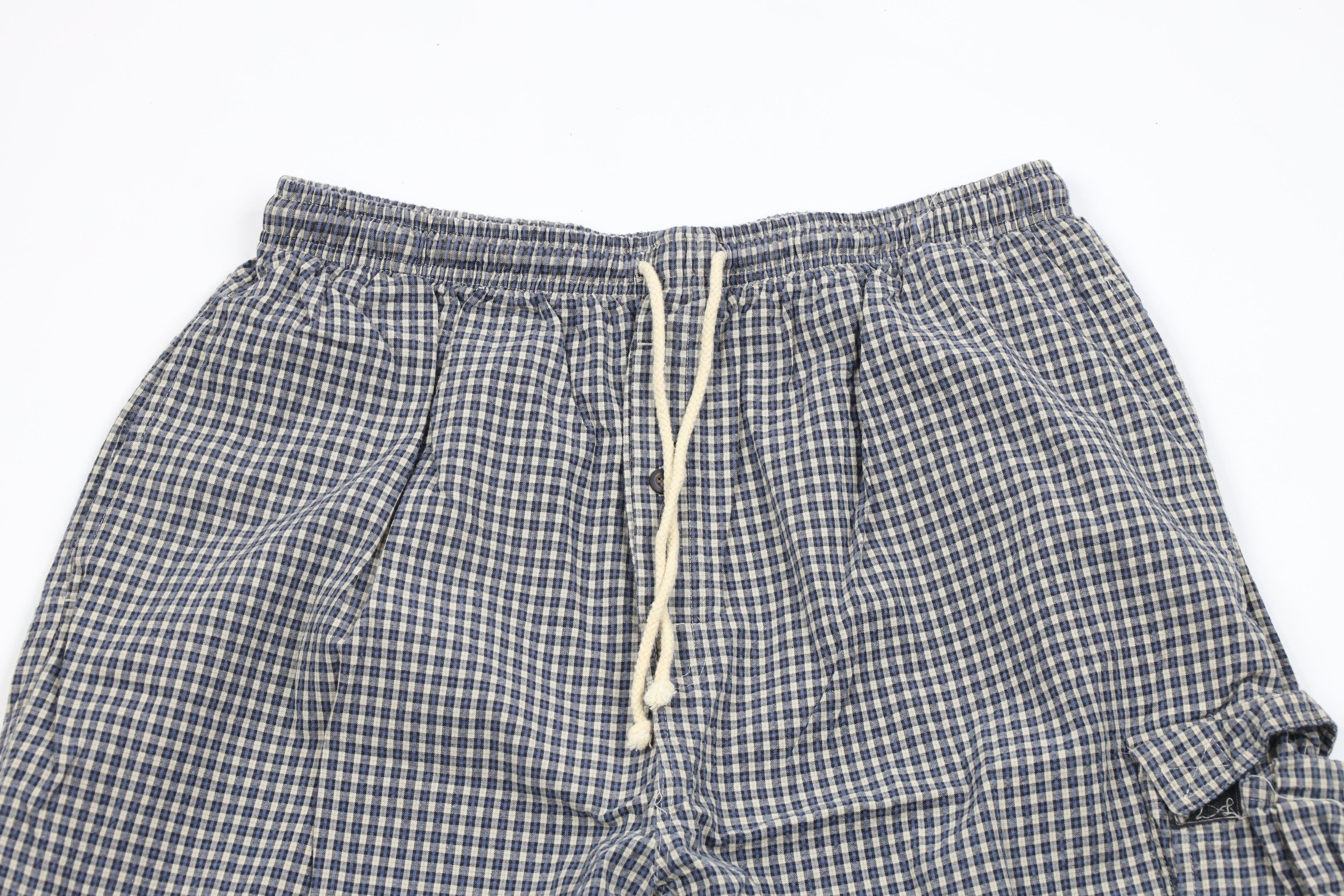 Vintage Vintage 90s Streetwear Wide Leg Cargo Harem Pants Plaid Size US 36 / EU 52 - 2 Thumbnail
