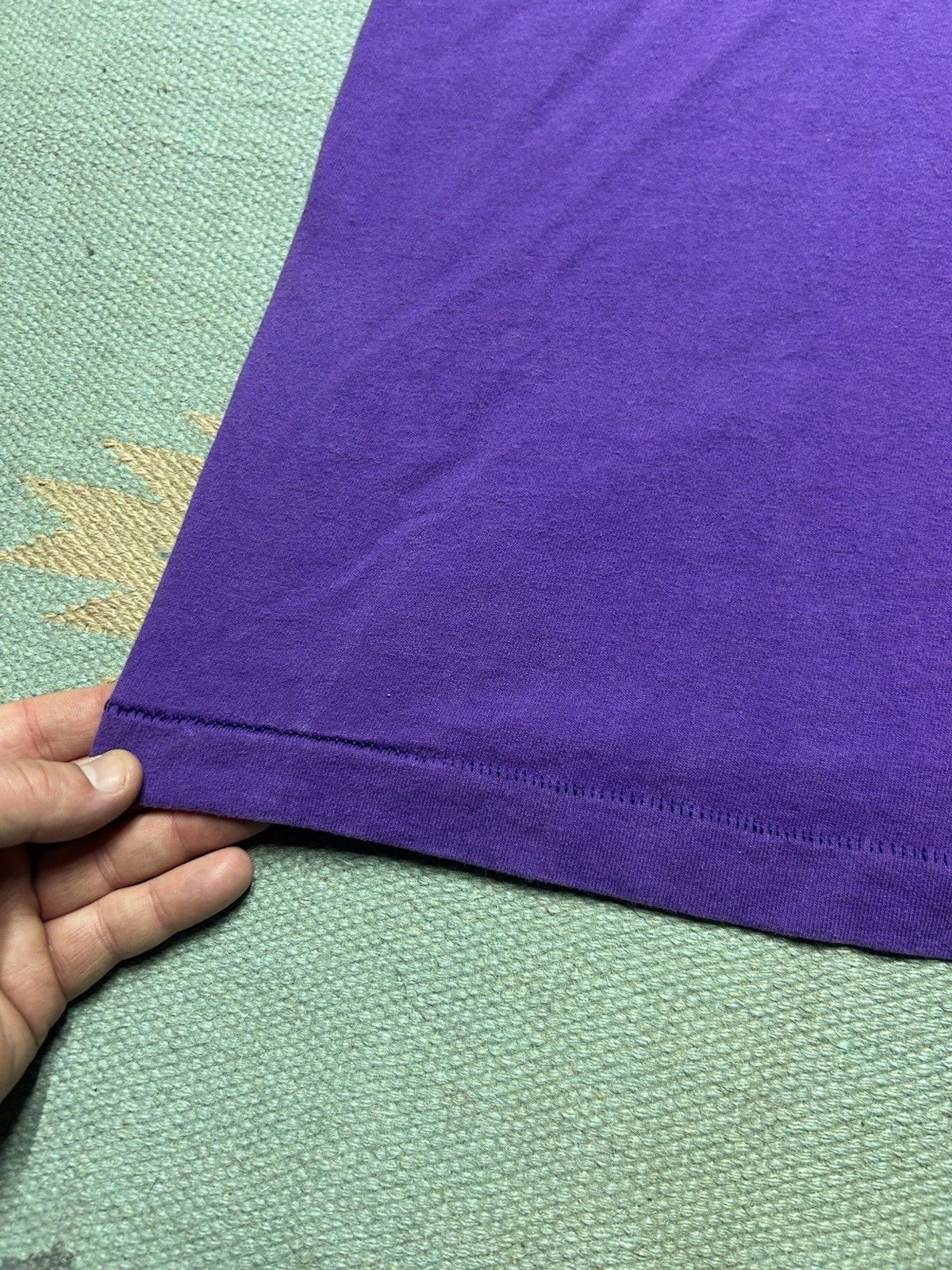 Vintage Vtg 90s blank t shirt fruit of the loom plum soft cotton XL Size US XL / EU 56 / 4 - 3 Thumbnail