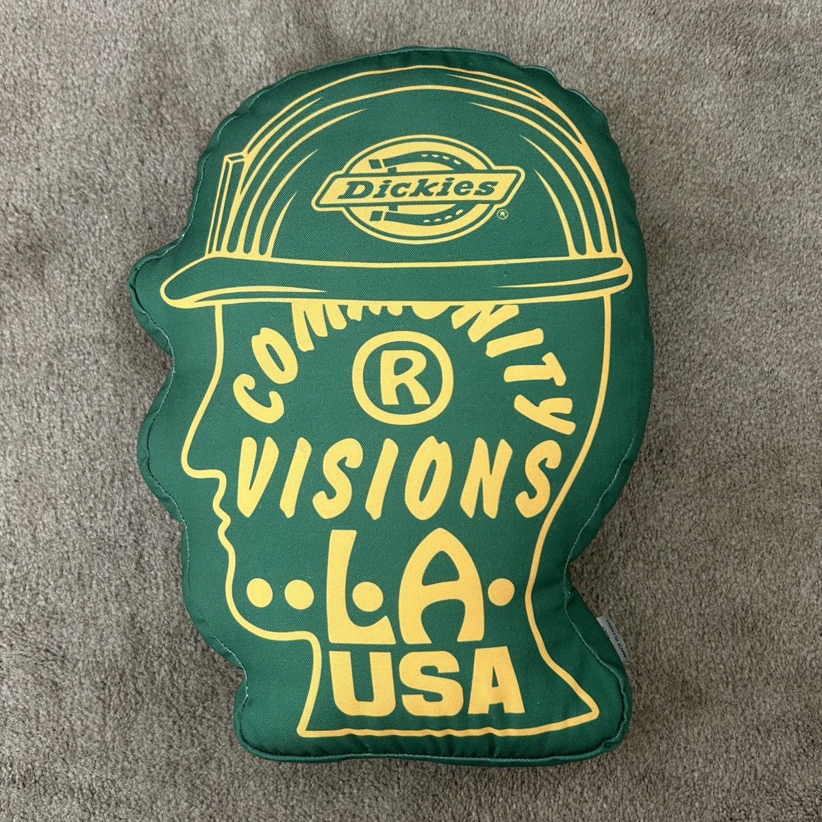 Brain Dead × Dickies Brain Dead Fabrications Community Visions Head Logo Pillow Size ONE SIZE - 1 Thumbnail