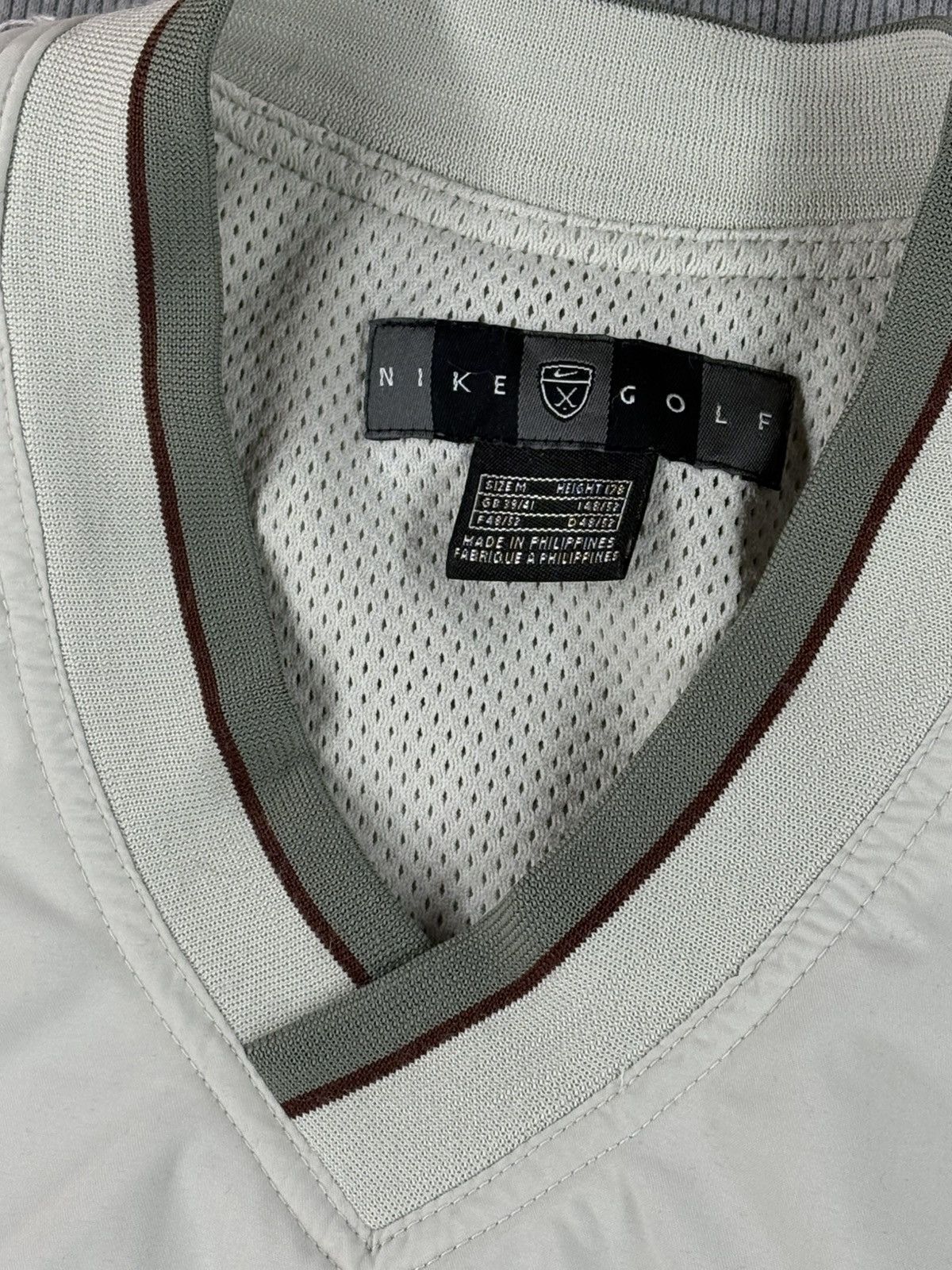 Nike Nike golf v-neck nylon long sleeve jersey sweatshirt Size US M / EU 48-50 / 2 - 8 Thumbnail