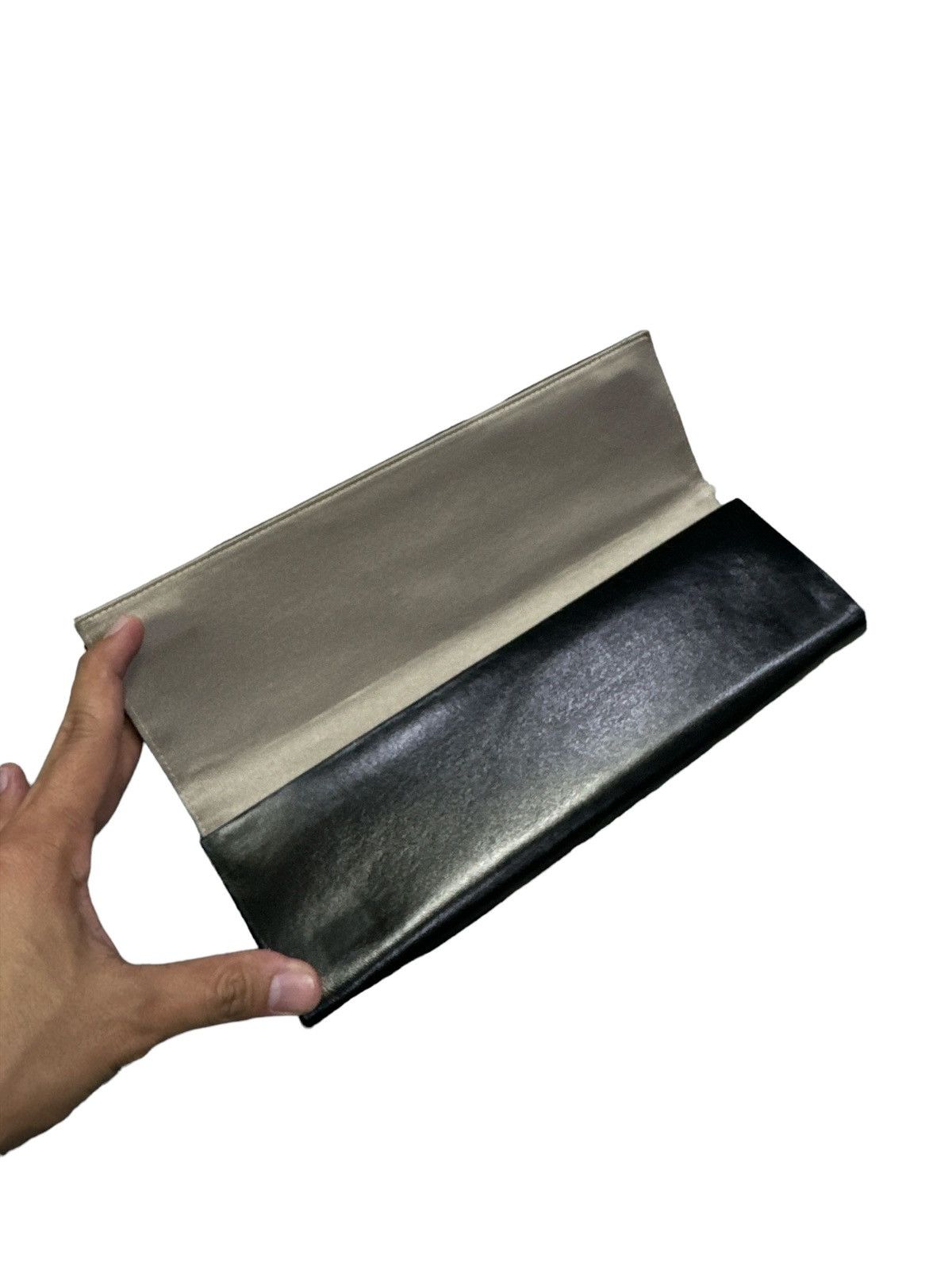 Other LEU LOCATI ITALY CRUMPLE LEATHER PATTERN CLUTCH Size ONE SIZE - 3 Thumbnail