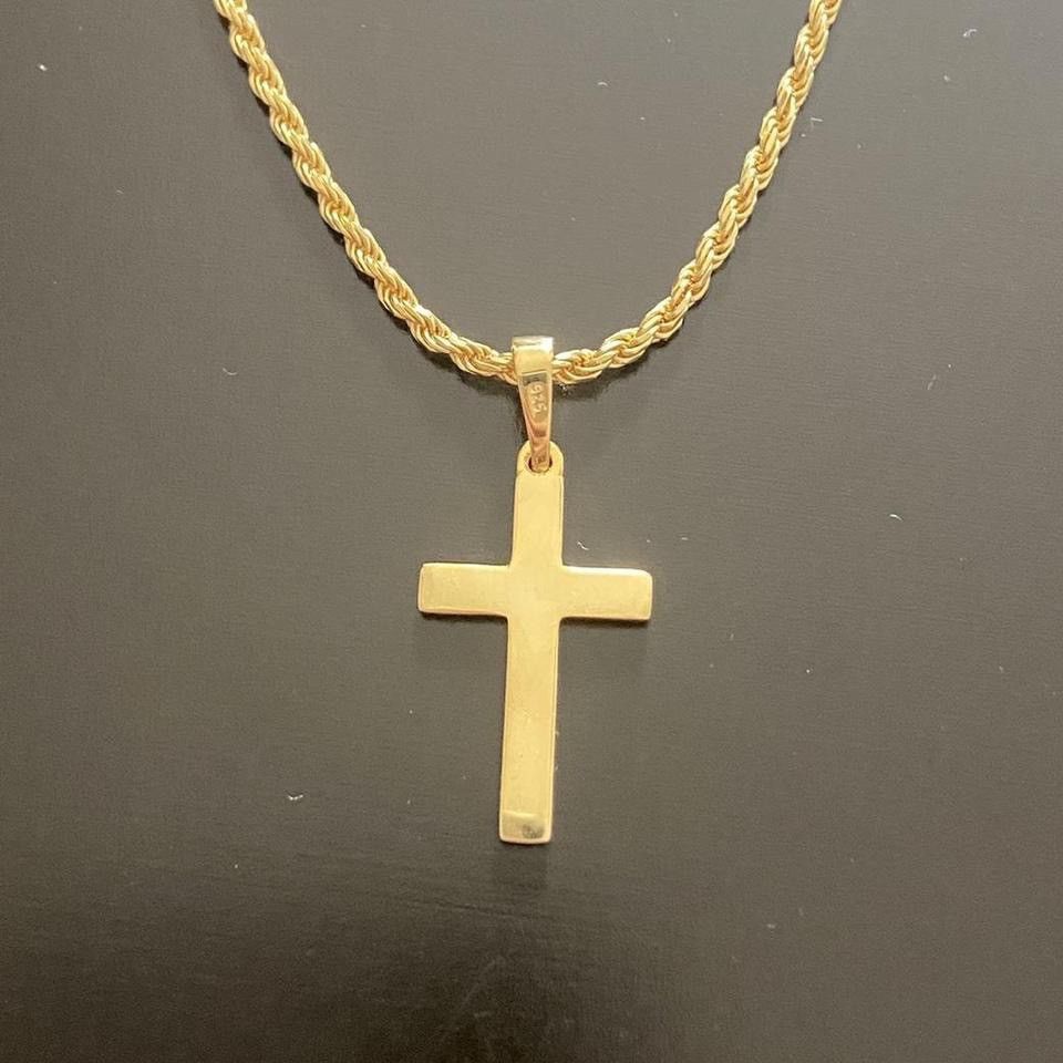 Other Gold Chain 14k Gold Vermeil Rope 20in 2mm and Cross Set Size ONE SIZE - 4 Thumbnail
