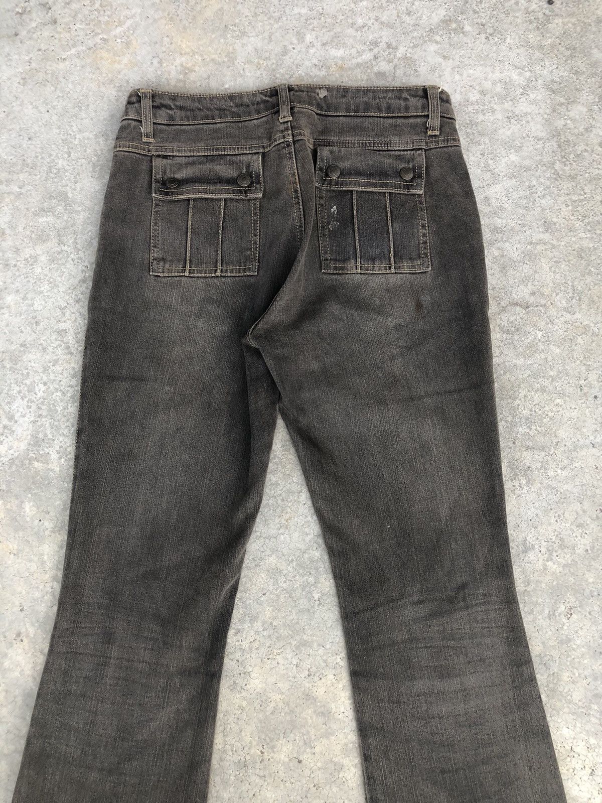 If Six Was Nine Japanese Back Rush Flared Jeans Distressed Size US 30 / EU 46 - 9 Thumbnail