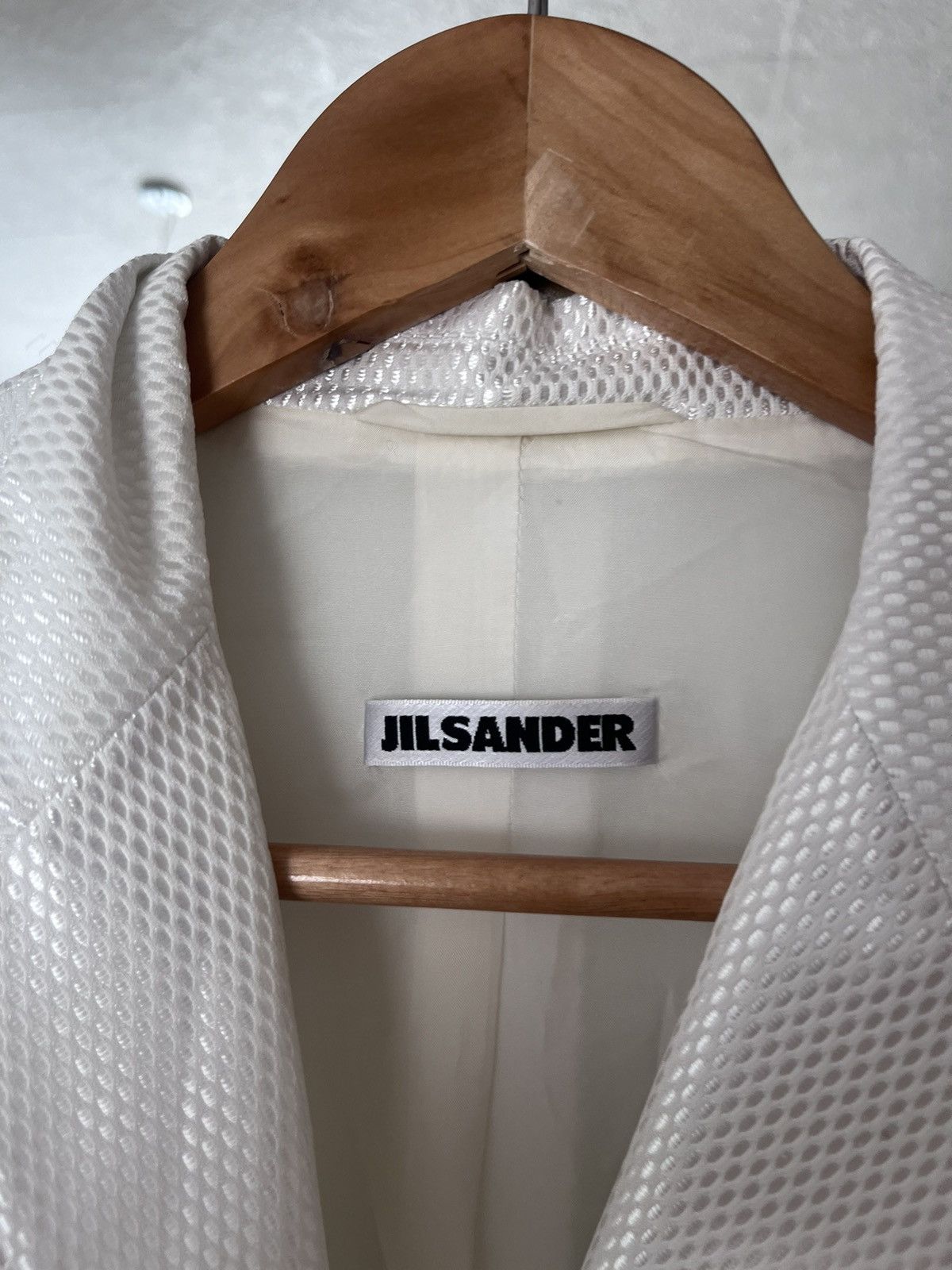 Jil Sander Jil Sander 2 Buttons White Blazer Size S / US 4 / IT 40 - 4 Thumbnail