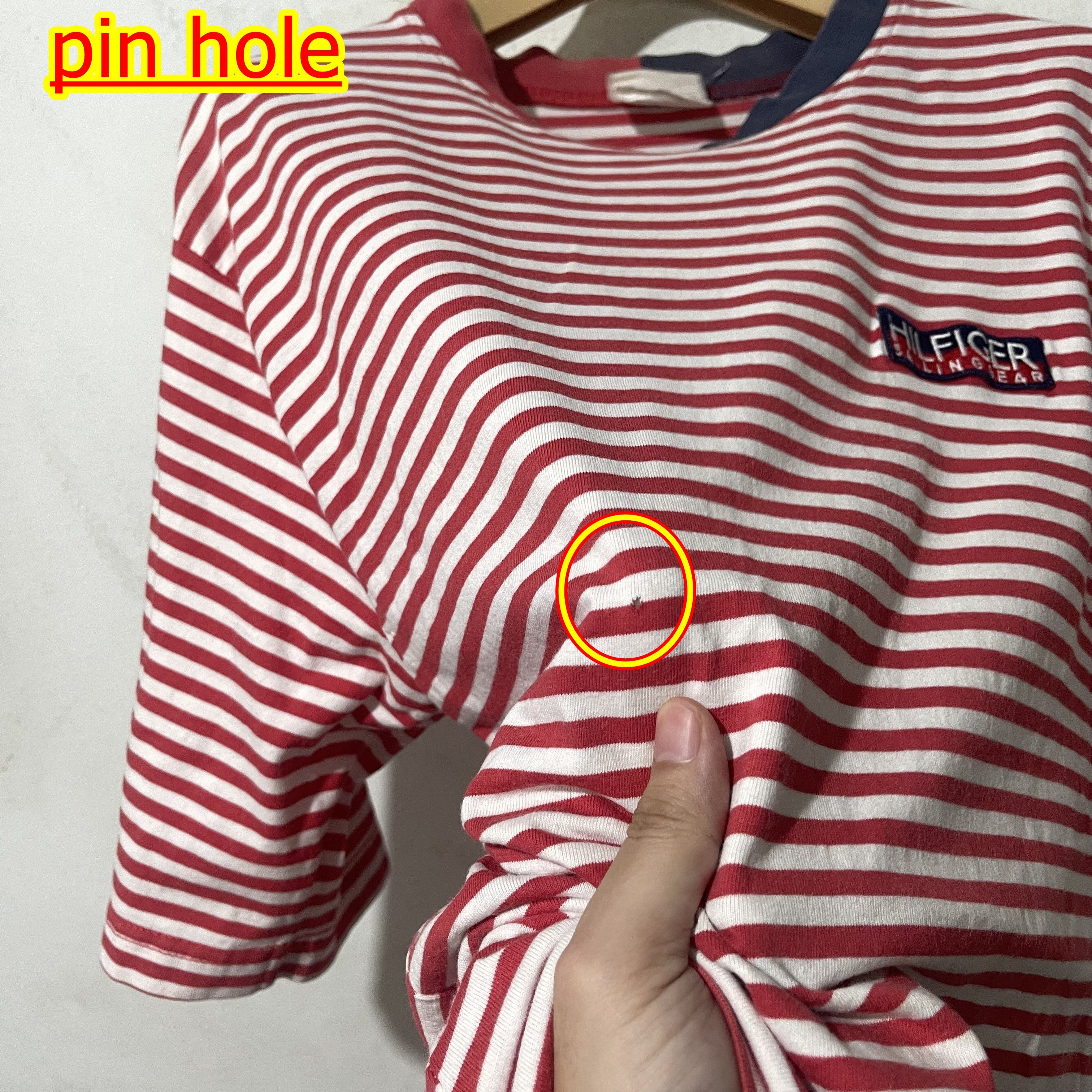 Tommy Hilfiger Vintage 80s Tommy Hilfiger Sailing Striped Shirt Size US M / EU 48-50 / 2 - 5 Thumbnail