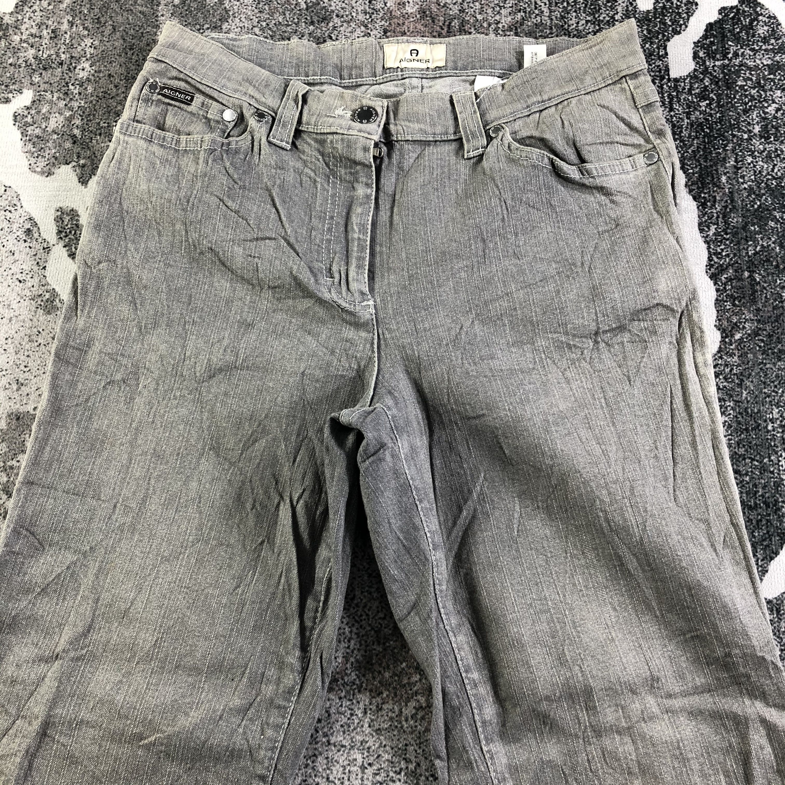 Aigner Aigner Flare Jeans Faded Gray Denim KJ3086 Size US 29 - 3 Thumbnail