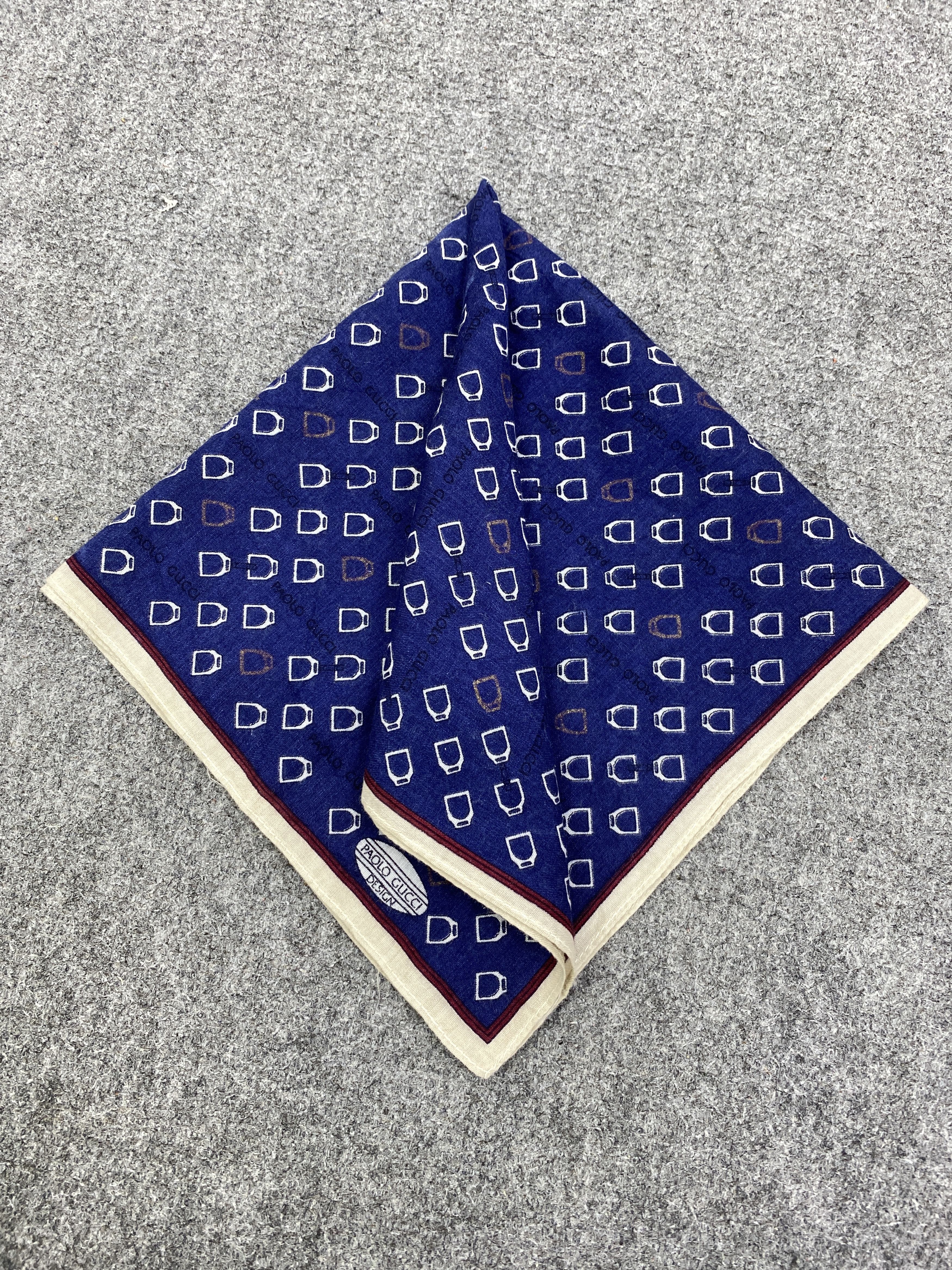 Paolo Gucci Vintage Paolo Gucci Handkerchief / Neckerchief HKC0990 Size ONE SIZE - 3 Thumbnail