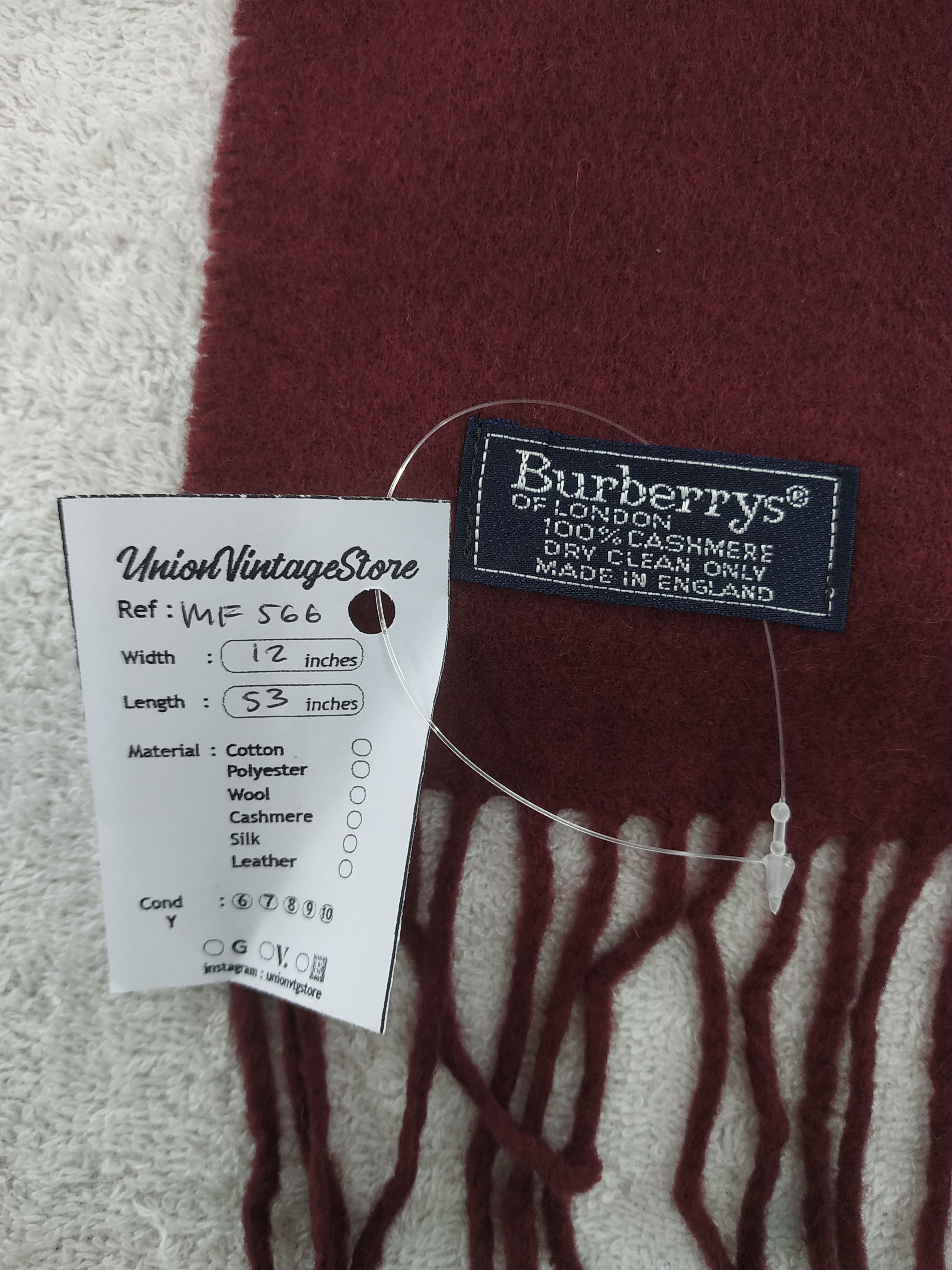 Burberry Vintage Burberry Scarf/Muffler/Neckwear MF566 Size ONE SIZE - 5 Thumbnail