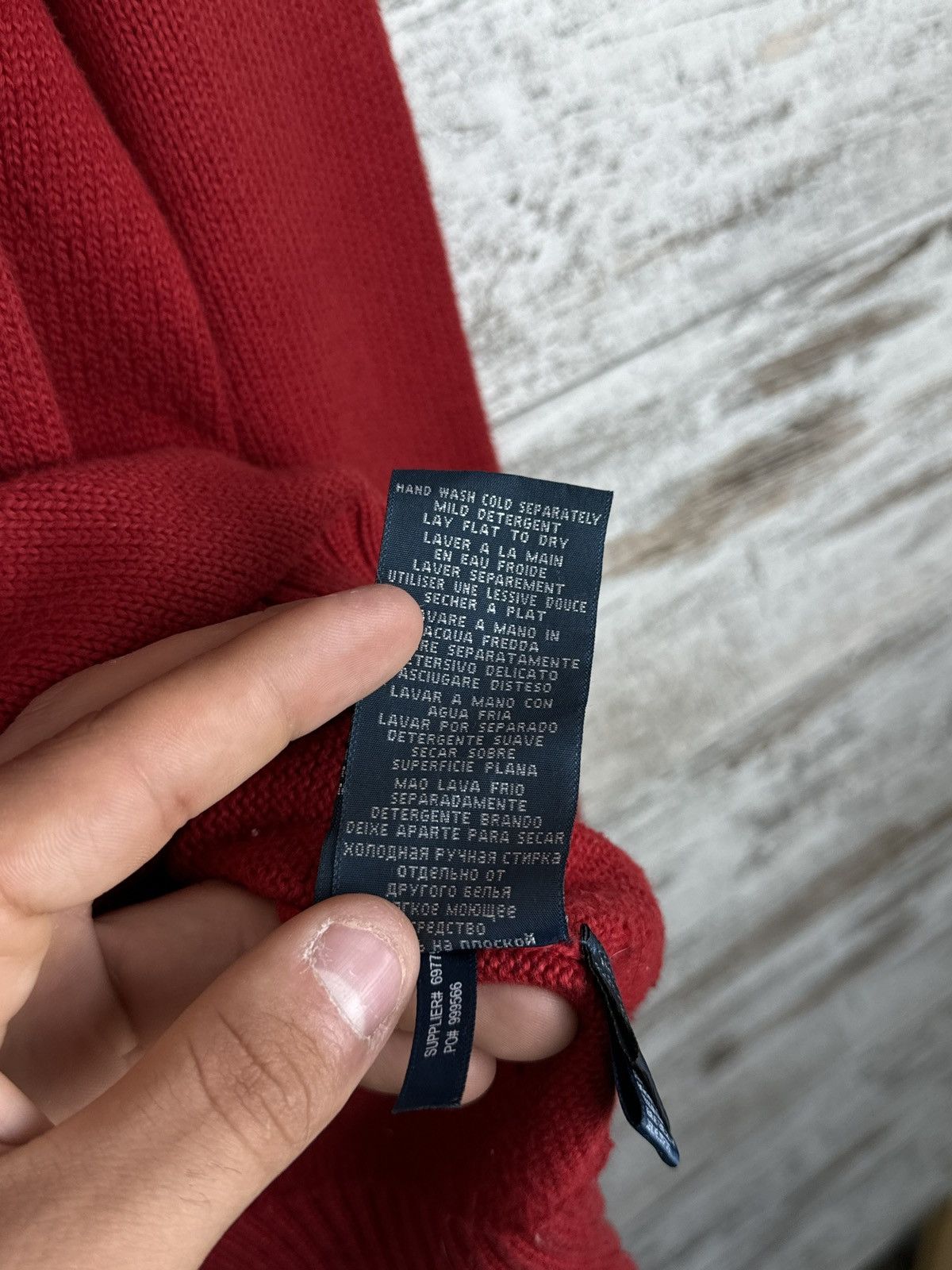 Polo Ralph Lauren × Vintage Mens Vintage Polo Ralph Lauren 1/3 zip sweater knitwear y2k Size US L / EU 52-54 / 3 - 10 Thumbnail
