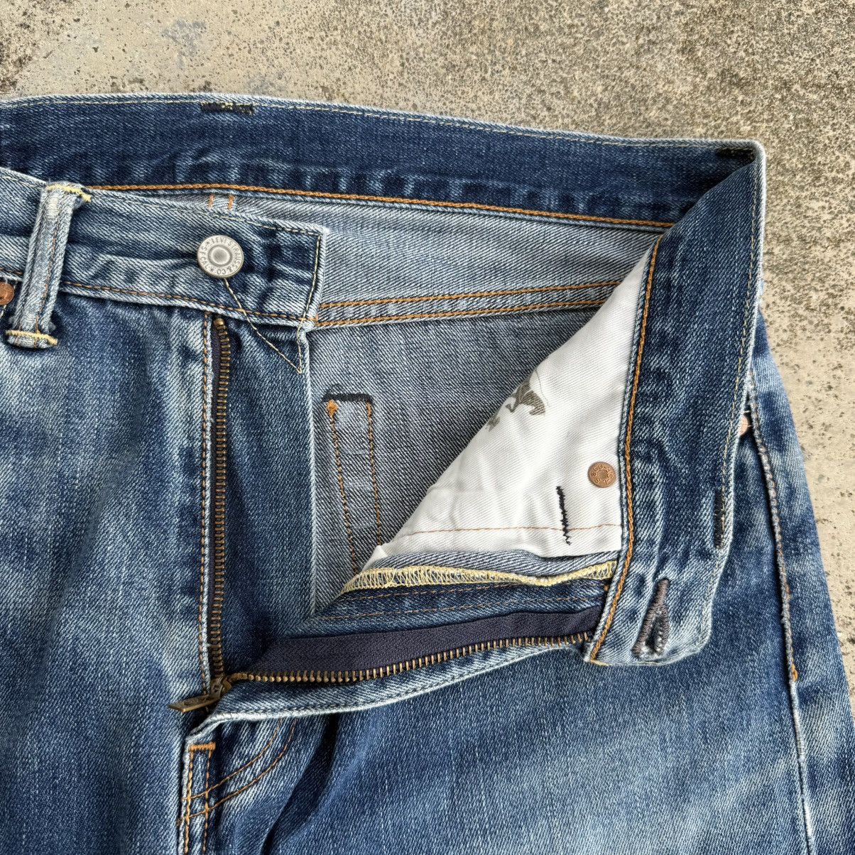Levi's W33 LEVI'S 505 MUD WASHED DENIM RIPPE JEAN PANTS Size US 33 - 7 Thumbnail