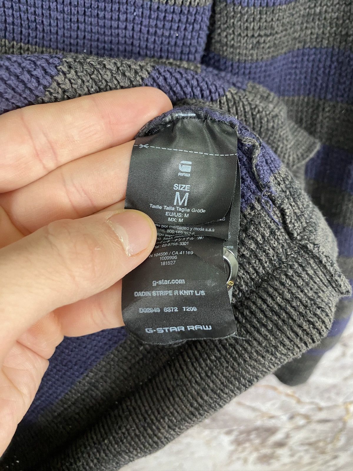 G-Star Men’s G-Star Raw Davin Stripe R Kmit Sweatshirt Size M Size US M / EU 48-50 / 2 - 9 Thumbnail