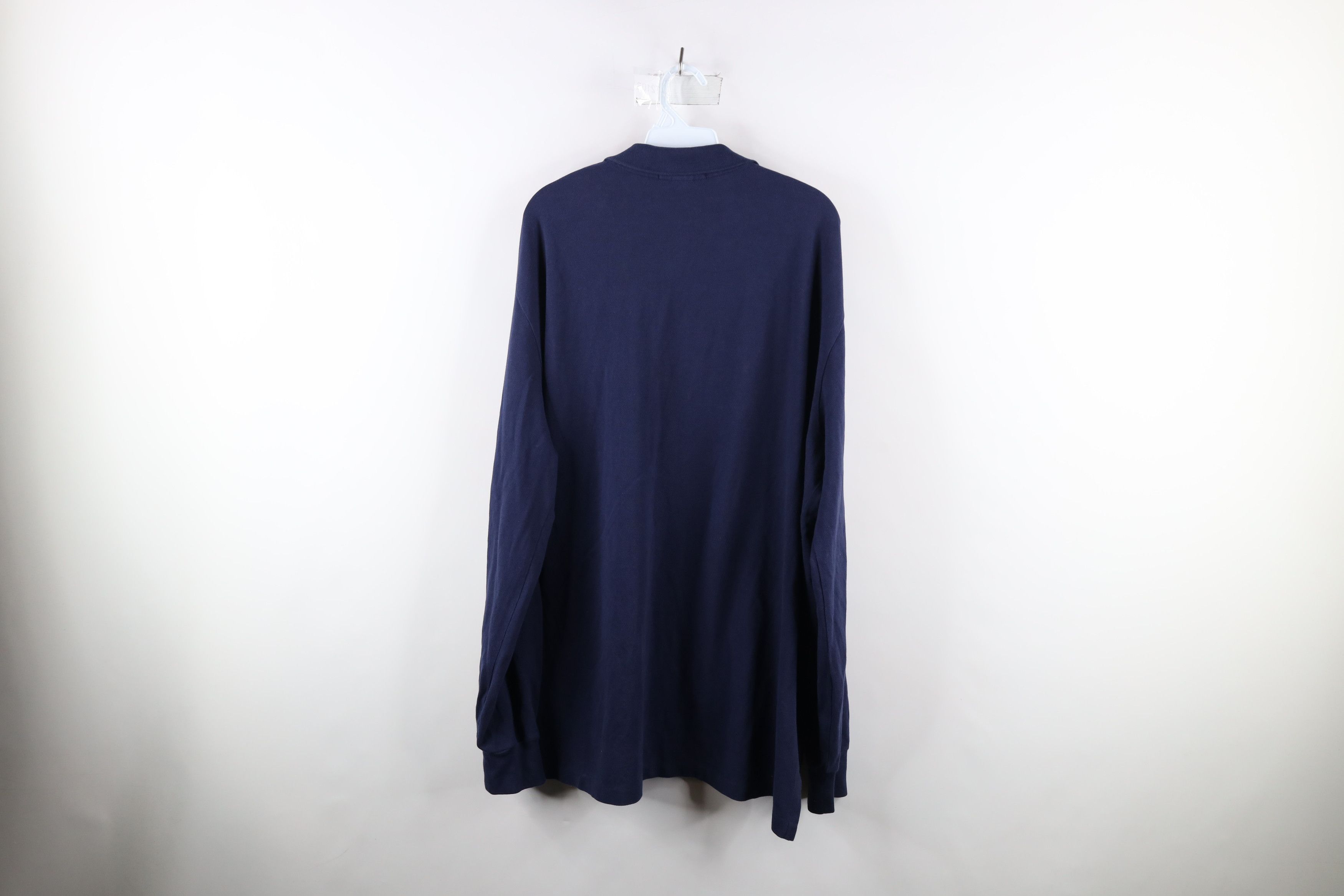 Ralph Lauren × Vintage Vintage 90s Ralph Lauren Long Sleeve Rugby Polo Shirt Blue Size US XL / EU 56 / 4 - 11 Thumbnail