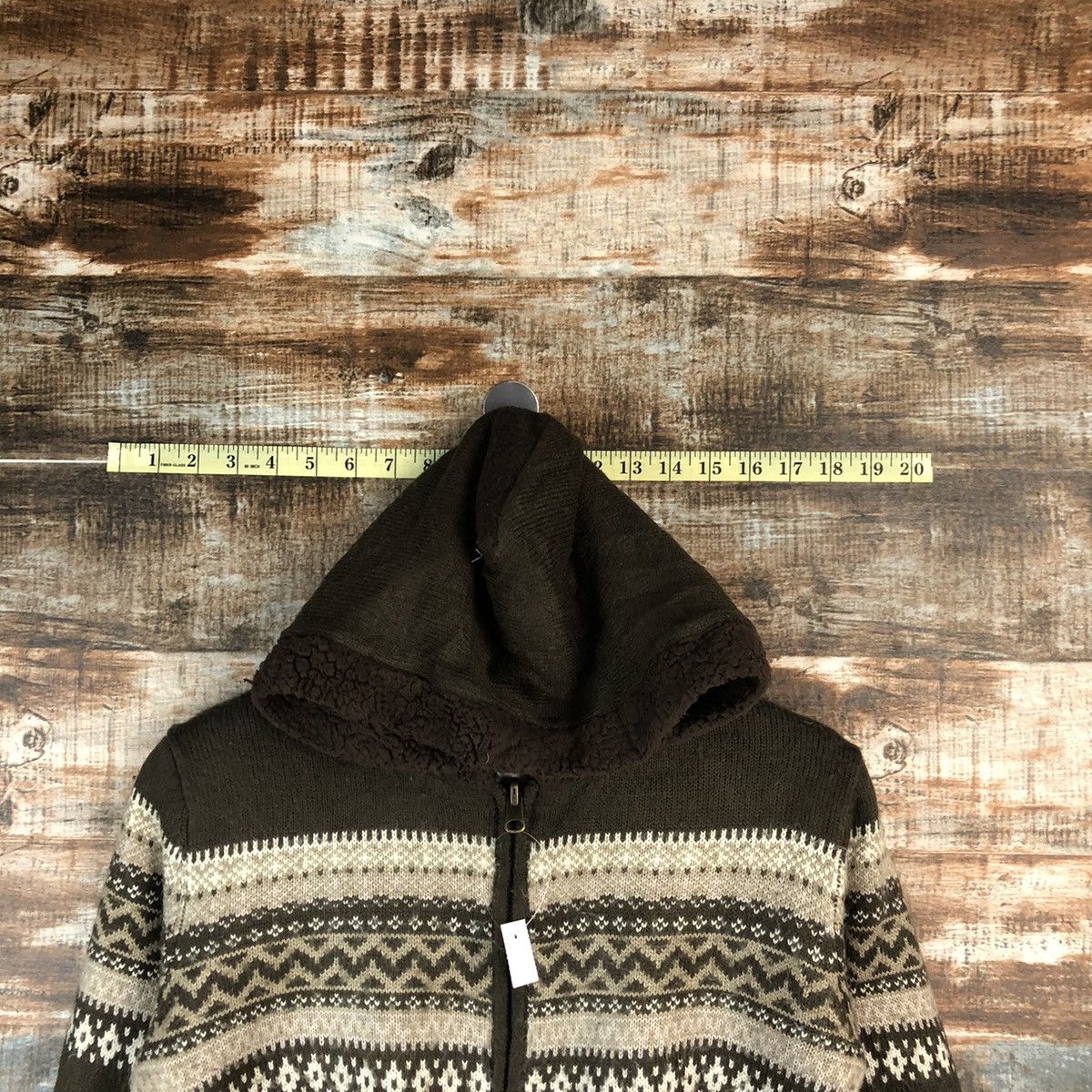 Japanese Brand × Vintage Japanese Brand Brown Hoodie sweatshirt #A1588 Size US S / EU 44-46 / 1 - 4 Thumbnail