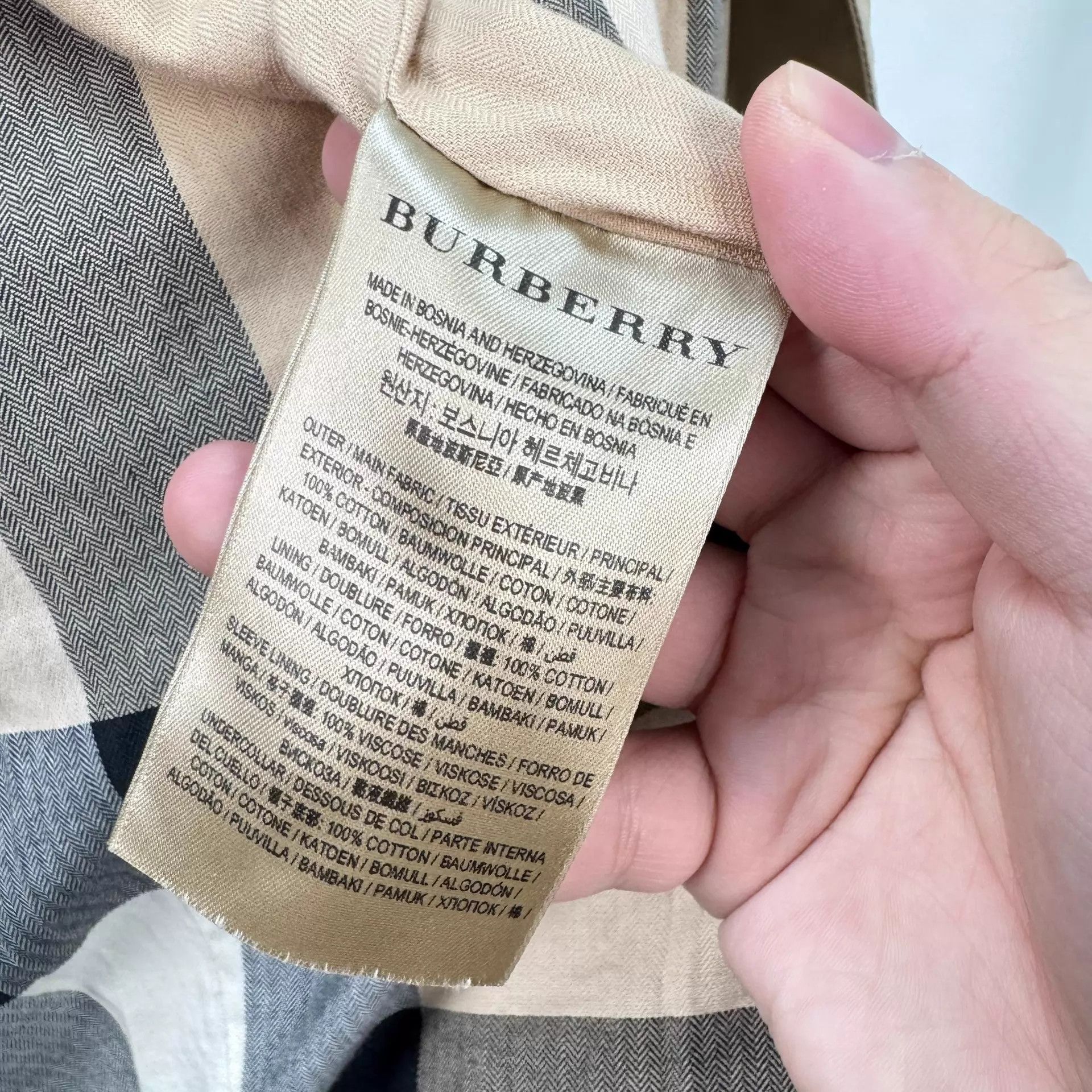 Burberry Burberry Double-Breasted Trench Khaki Check UK4 99New Size XS / US 0-2 / IT 36-38 - 7 Thumbnail