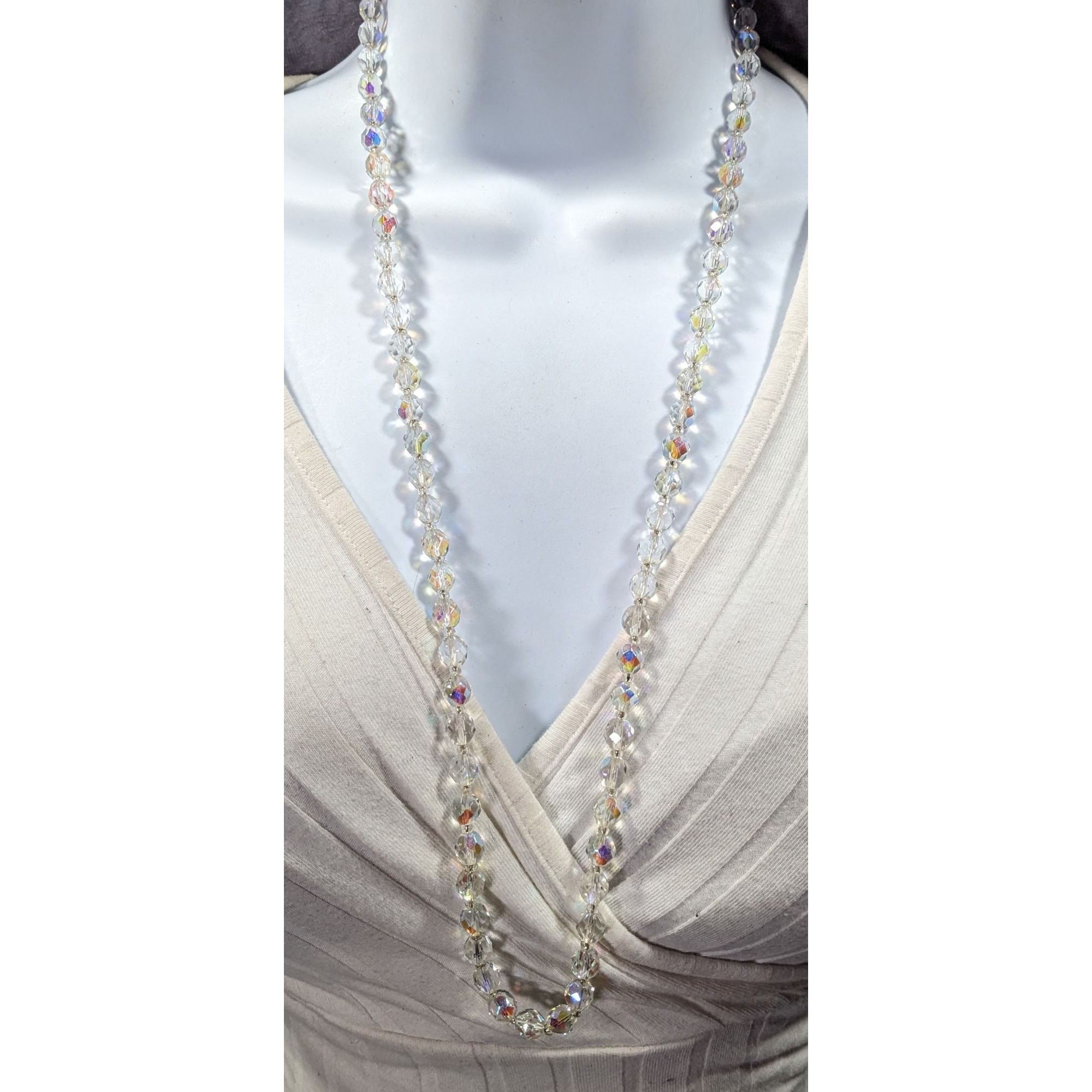 Other Whimsical Elegant Aurora Borealis Crystal Glass Beaded Neckl Size ONE SIZE - 5 Thumbnail