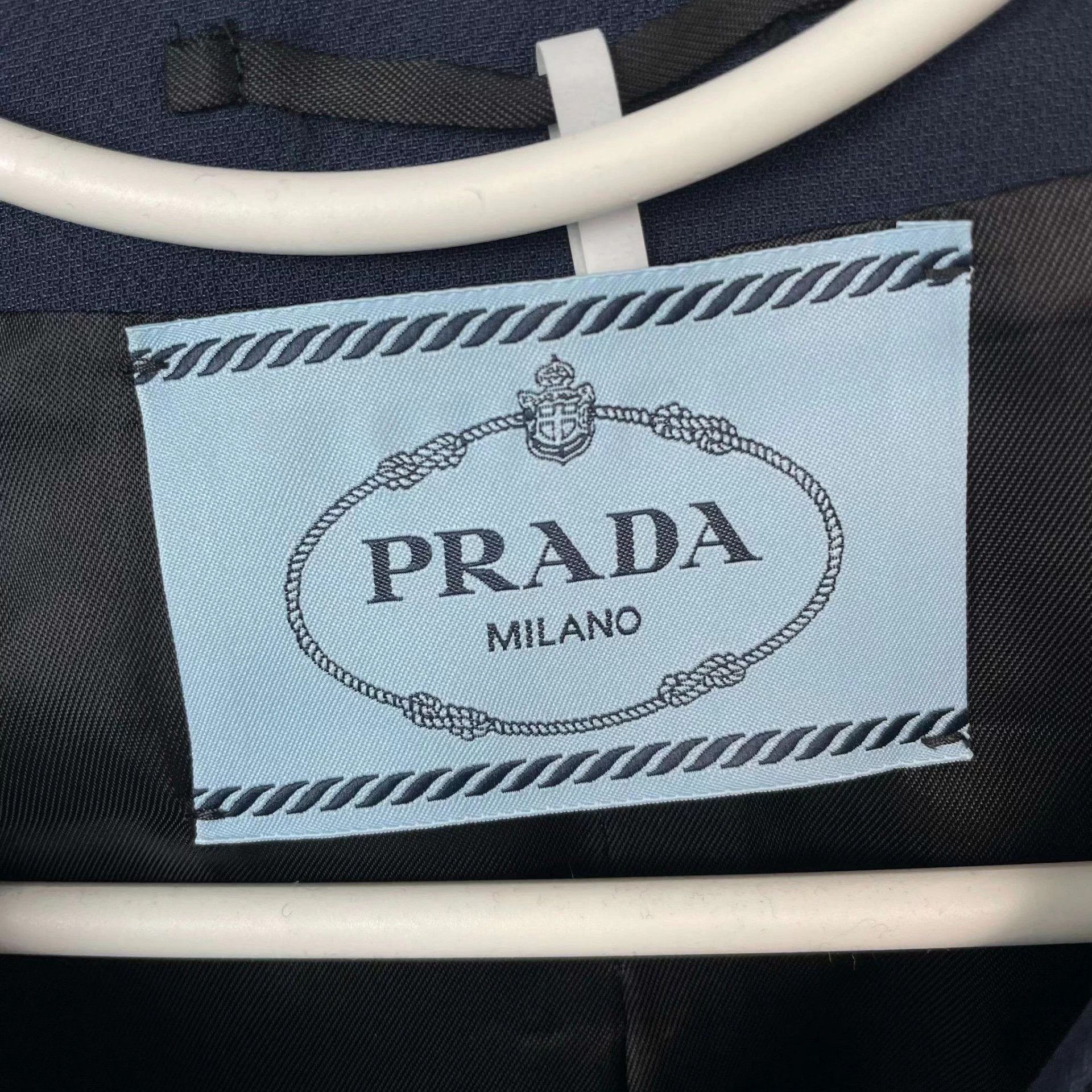 Prada Prada short jacket navy blue 38 Size XS / US 0-2 / IT 36-38 - 3 Thumbnail