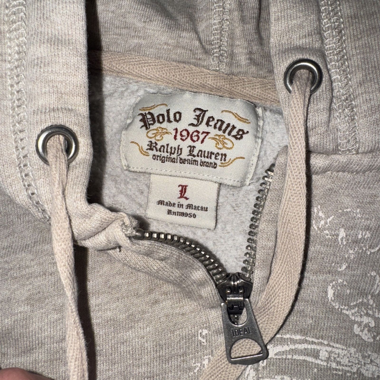 Lauren Ralph Lauren × Ralph Lauren × Vintage Polo Ralph Lauren Polo Jeans Full Zip Sweater Oats L 20x21 Size L / US 10 / IT 46 - 7 Thumbnail