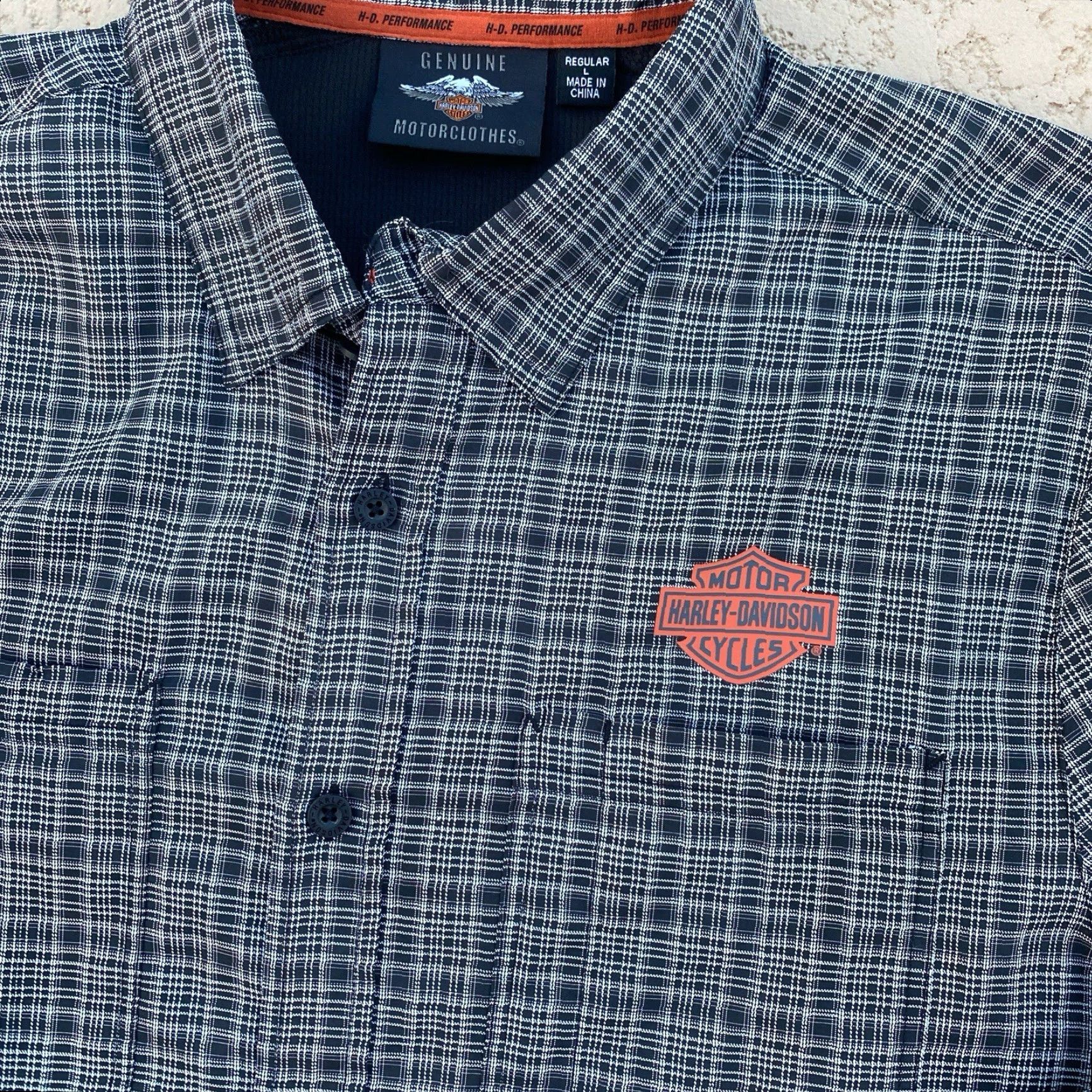 Harley Davidson Harley-Davidson Shirt Mens Button-Up Collared Long Sleeve Plaid Multicolor Classic Biker Large Size US L / EU 52-54 / 3 - 2 Thumbnail