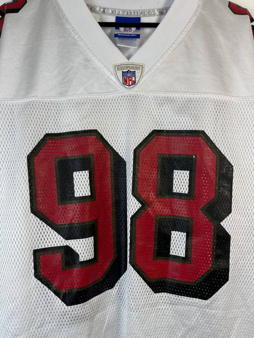 Reebok SAN FRANCISCO 49ERS J.PETERSON #98 NFL REEBOK JERSEY SIZE L Size US L / EU 52-54 / 3 - 2 Thumbnail