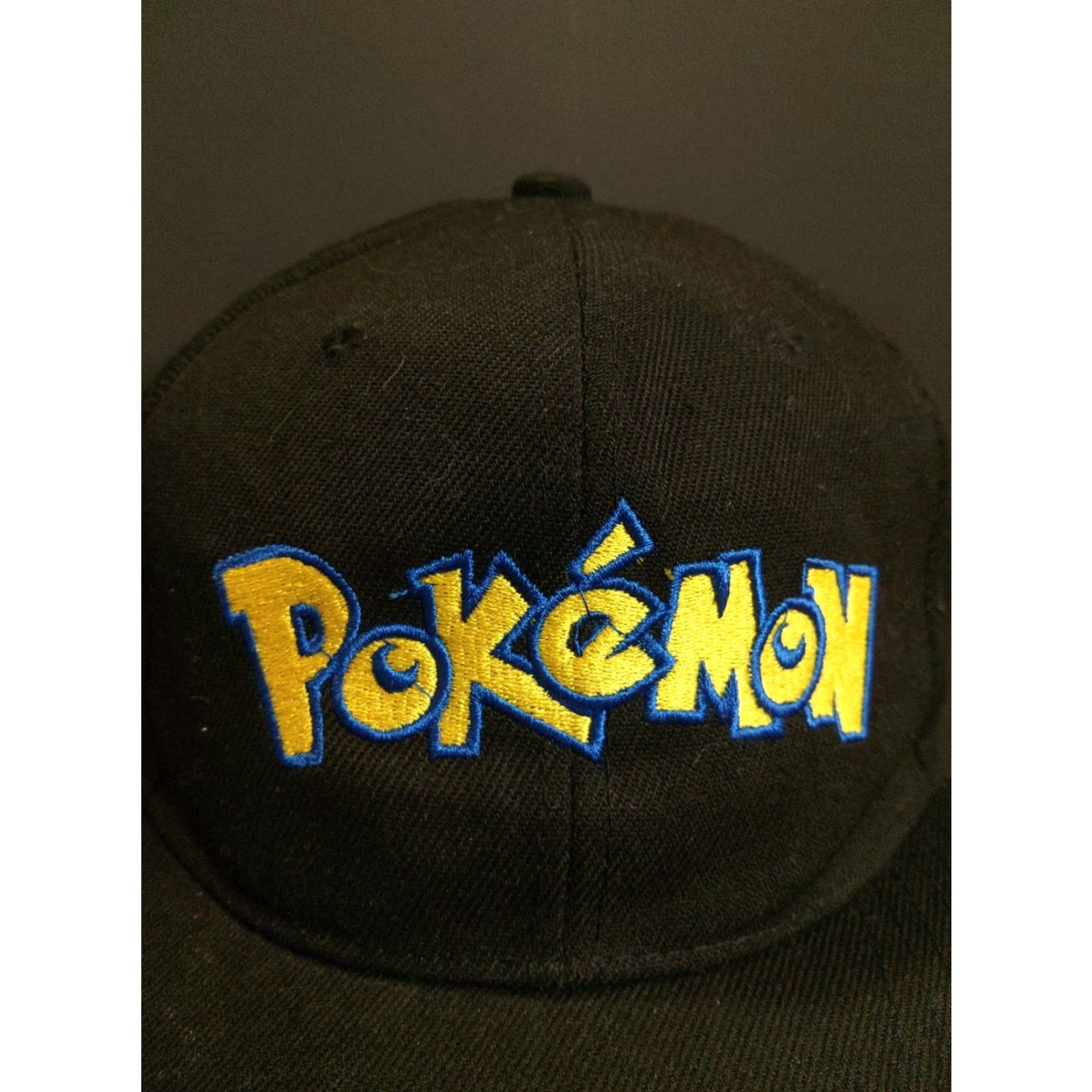 Greats Pokemon Hat Baseball Cap Black Heavy Cotton Snapback Unisex Adults Adjustable Size ONE SIZE - 3 Thumbnail
