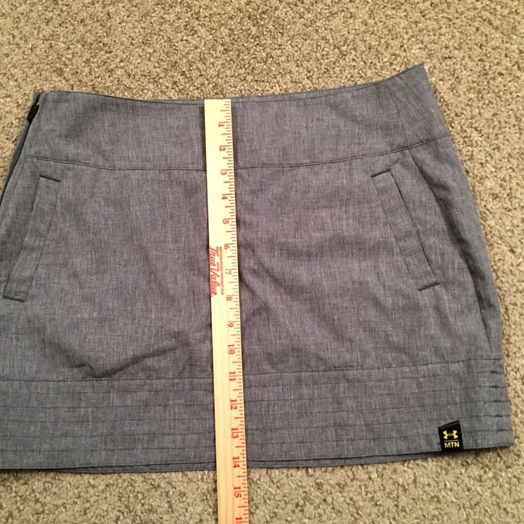 Under Armour Under Armour Skirt Women Short Gray Pockets Unlined Zip A-Line Size 8 Regular Size 30" / US 8 / IT 44 - 5 Thumbnail