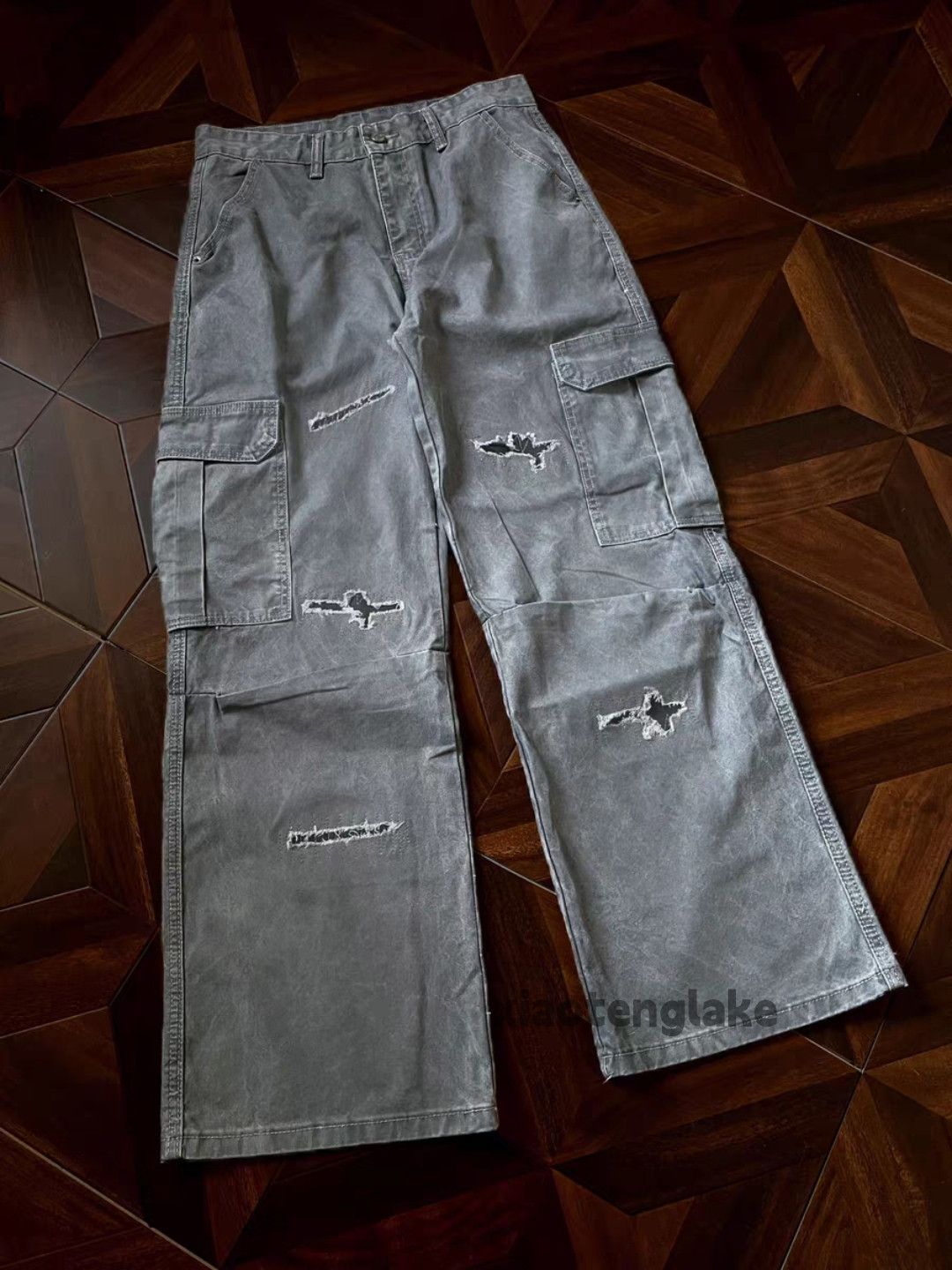 Vintage zx vintage washed faded loose baggy cargo pants Size US 32 / EU 48 - 3 Thumbnail