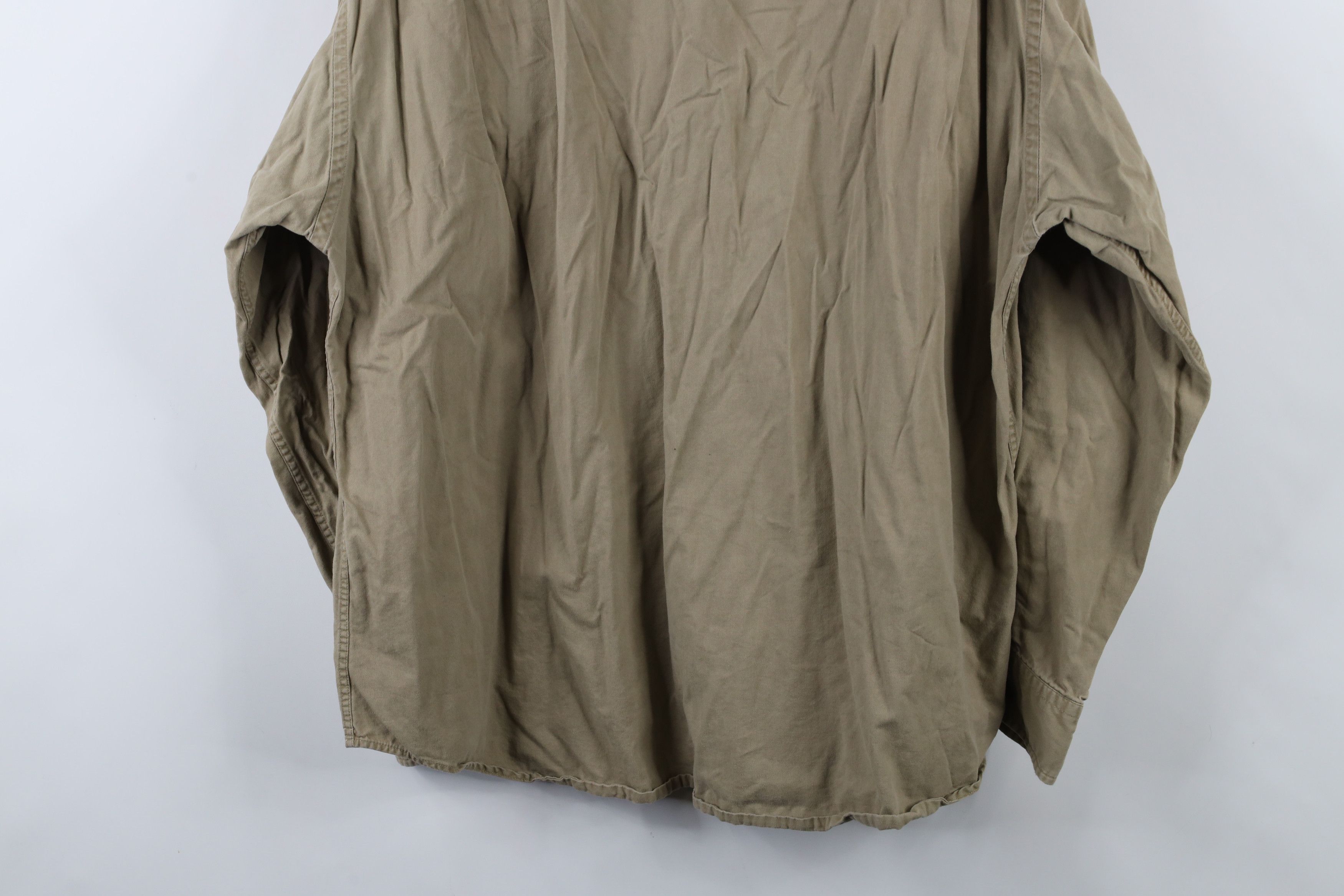 Vintage Vintage 90s Streetwear Military Collared Button Down Shirt Size US L / EU 52-54 / 3 - 12 Thumbnail