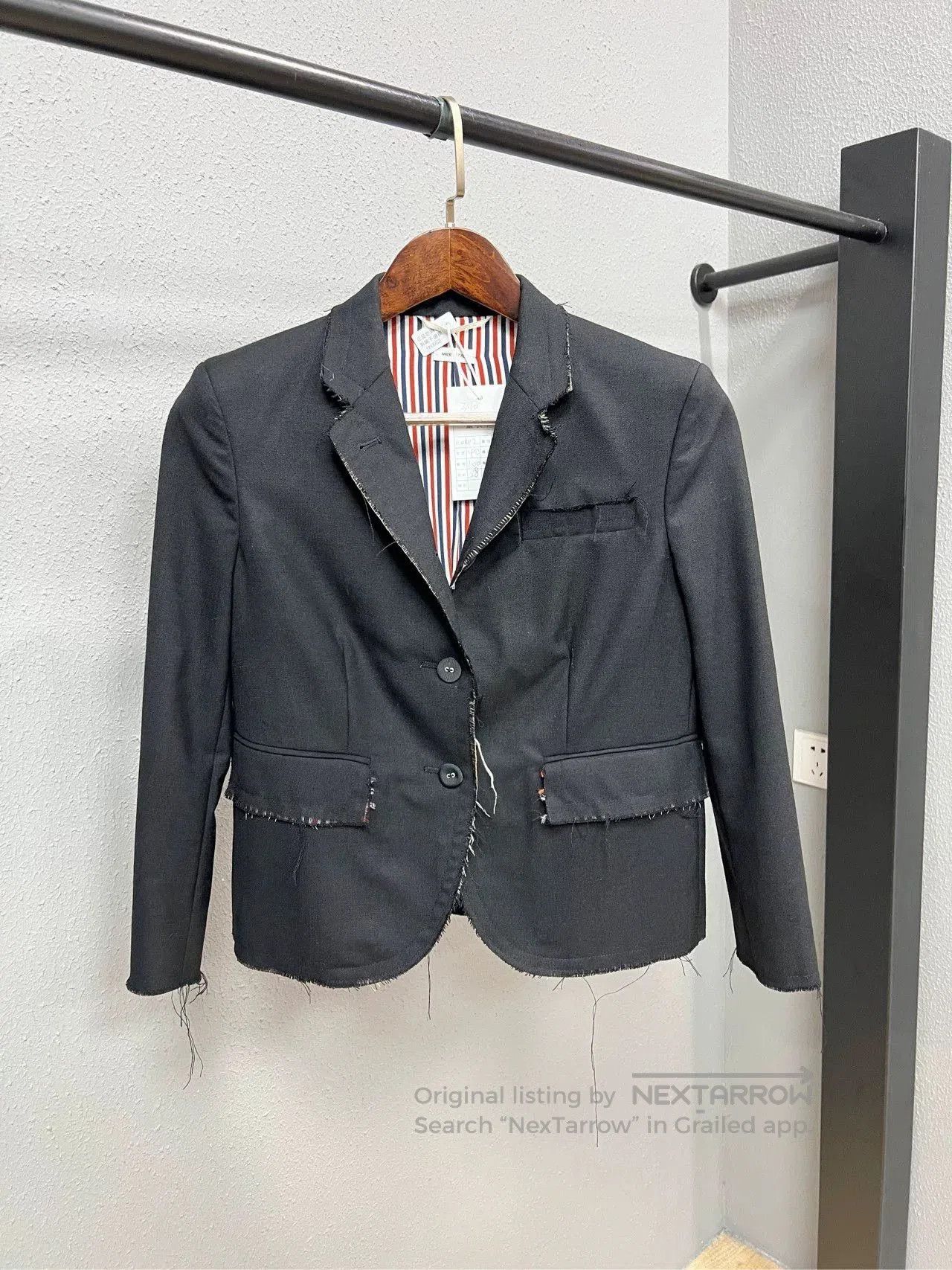 Thom Browne thom browne fringed tailored suit jacket. Size US M / EU 48-50 / 2 - 1 Thumbnail