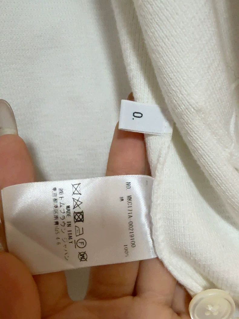 Thom Browne Thom Browne size0 White knit sweater cardigan Size US XS / EU 42 / 0 - 5 Thumbnail