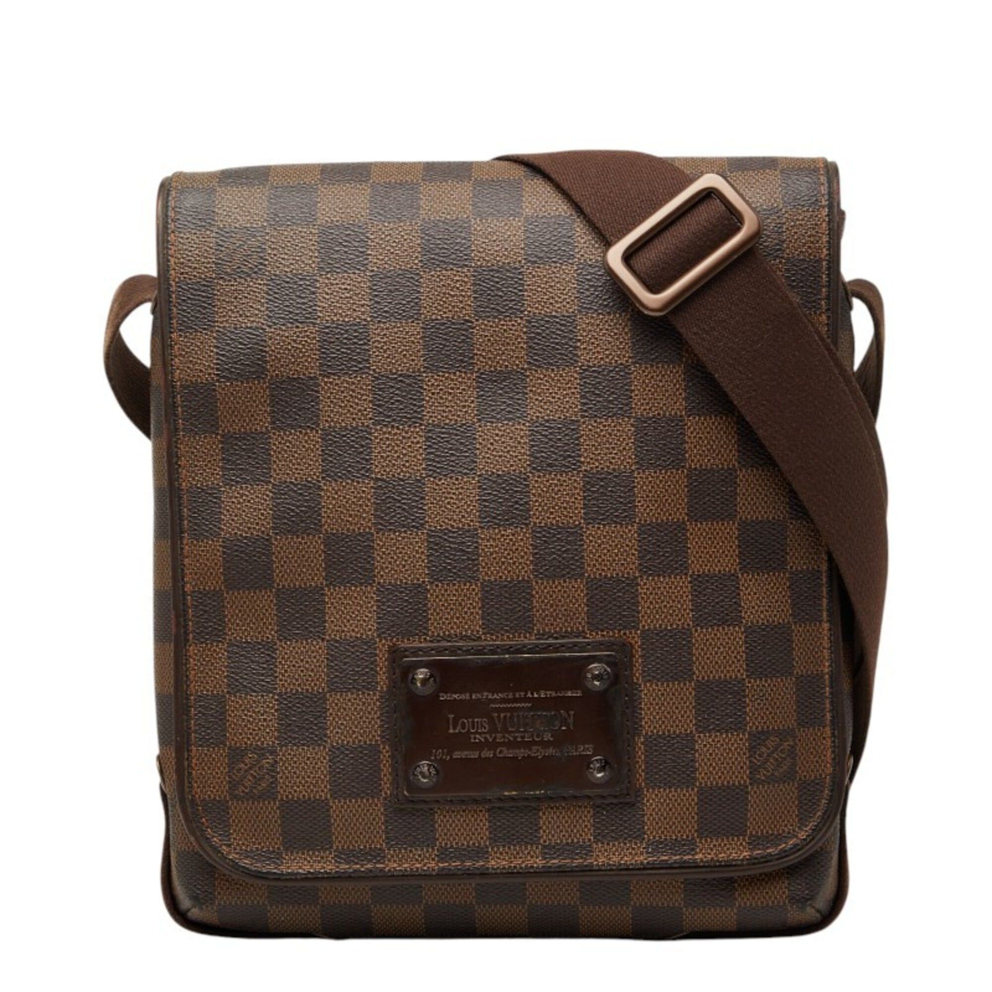 Louis Vuitton Louis Vuitton Damier Brooklyn PM Crossbody Shoulder Bag N51210 Brown Leather Women's LOUIS VUITTON Size ONE SIZE - 1 Thumbnail