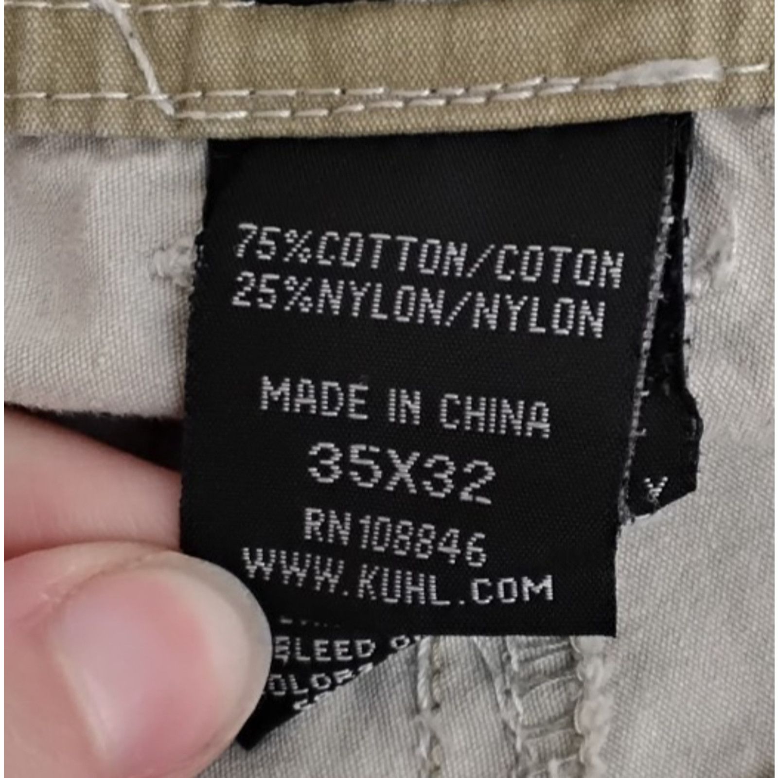 Kuhl Kuhl Revolvr Pants Men's 35x32 Khaki Casual Small Hole Size US 35 - 9 Thumbnail