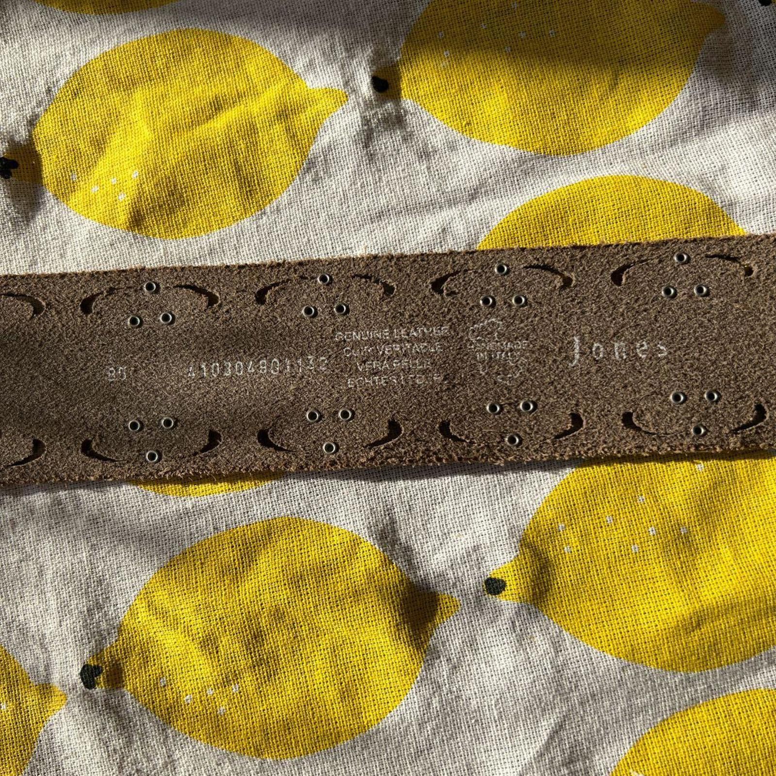 Jones New York Vintage Jones Genuine Leather Chunky Wide Belt 85 Size ONE SIZE - 5 Thumbnail